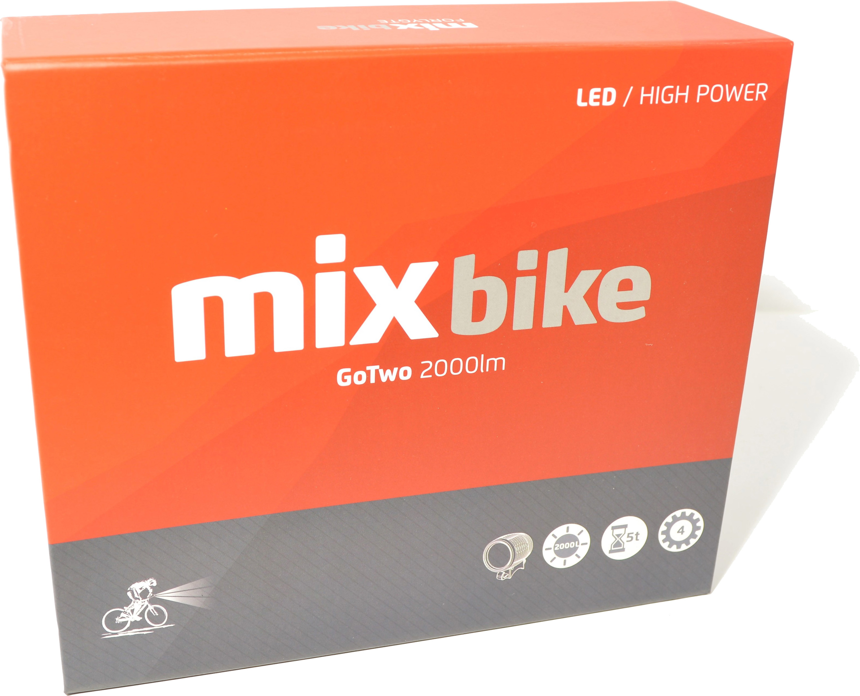 Tilbehør - Cykellygter - Mixbike GoTwo 2000lm inkl. batteri & oplader