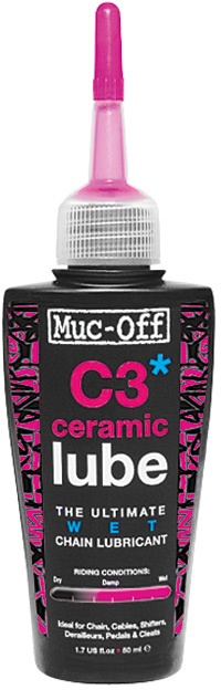 Se Muc-Off Wet Lube Olie - C3 Ceramic - 50 ml hos Cykelexperten.dk