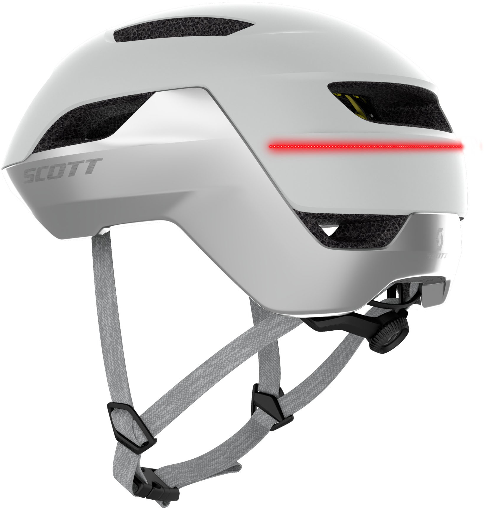 Beklædning - Cykelhjelme - Scott La Mokka Plus (MIPS) m. LED lys Hjelm - Sølv