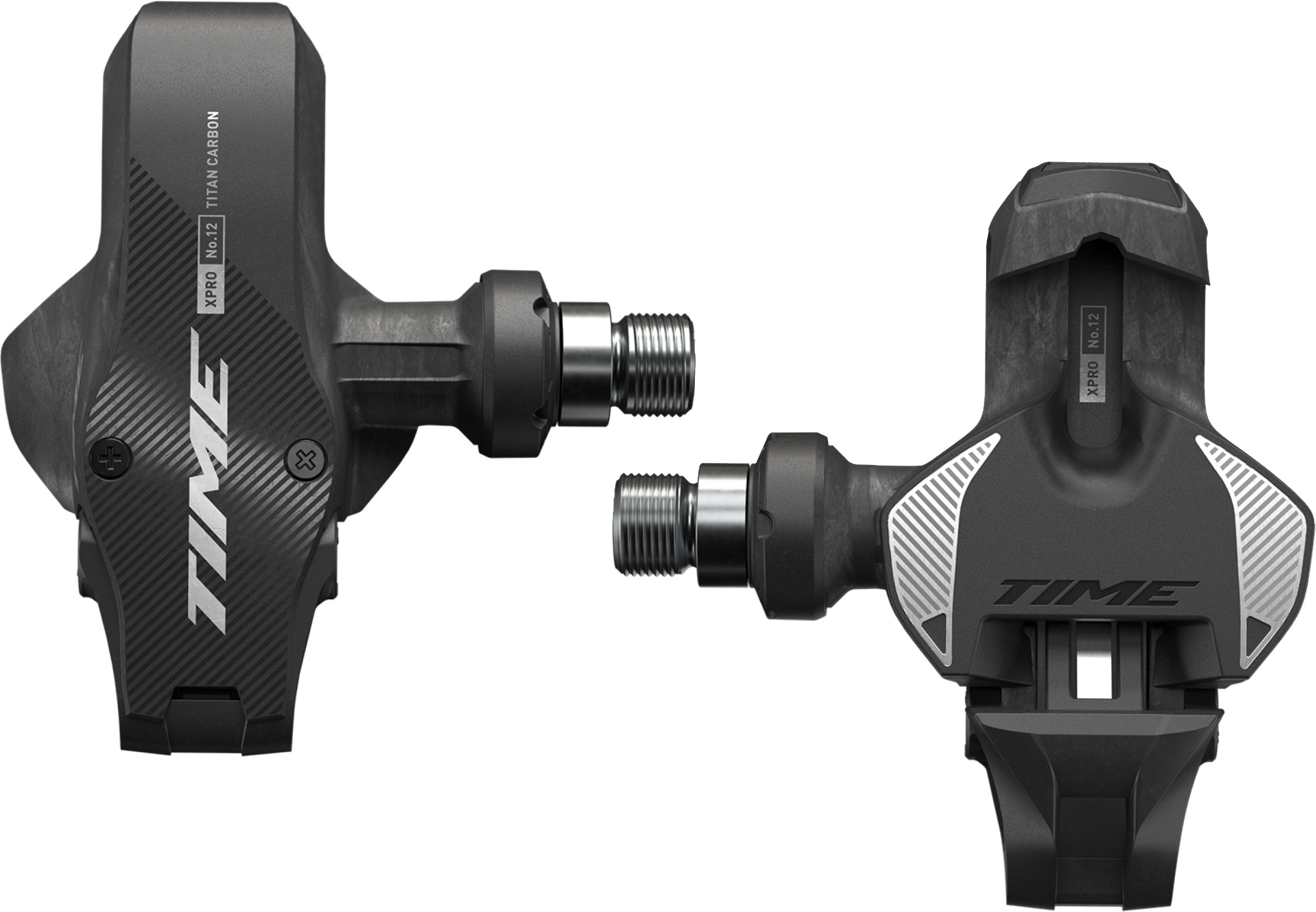 TIME XPRO 12 pedaler - 57 mm, Titanium, Carbon - Sølv