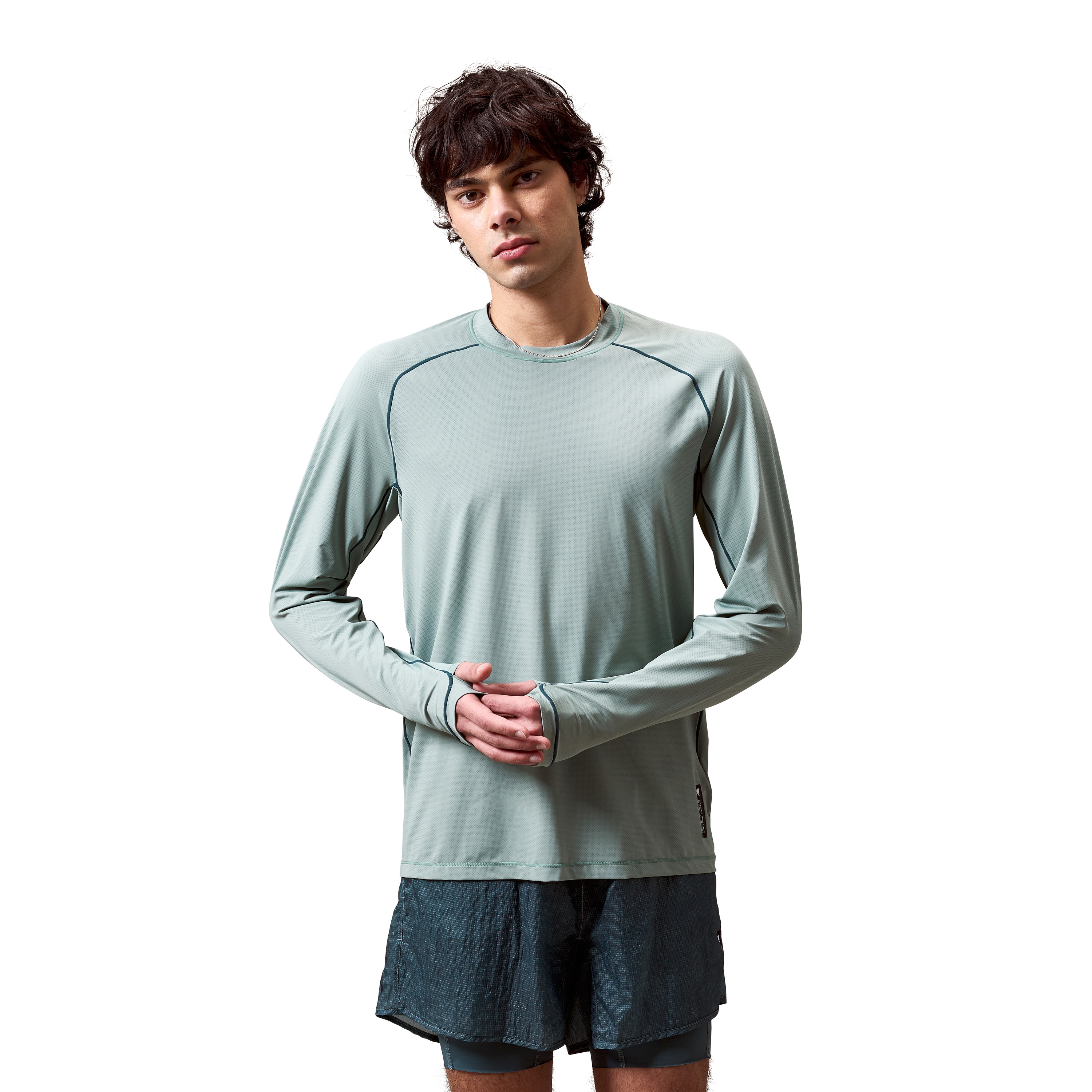 Beklædning - Cykeltrøjer - Endura AllTrack Roam L/S Tech Tee - Sage Green