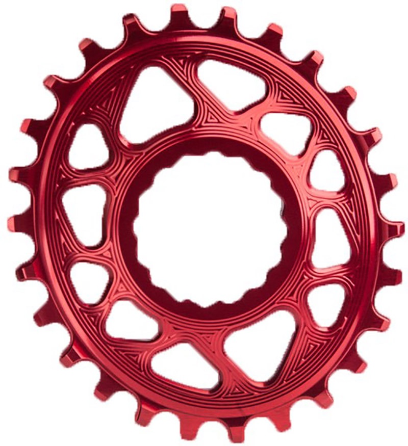 AbsoluteBlack Chainring Direct Mount Singlespeed 32T - (1x10/11/12) Oval (RaceFace) - Rød