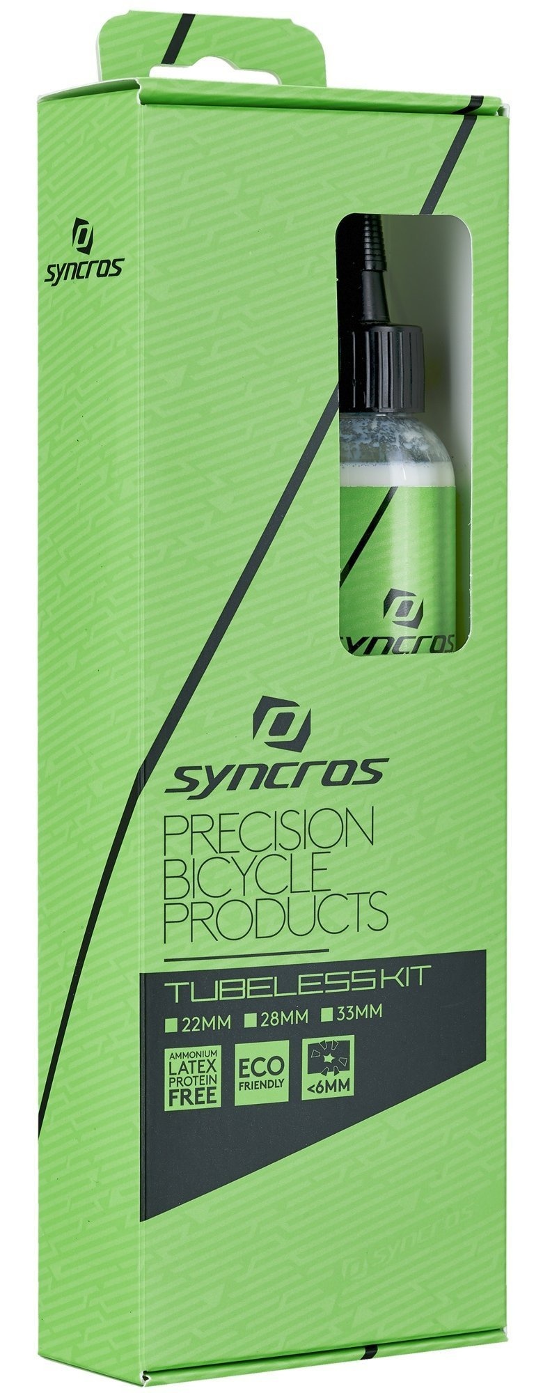  - Syncros Tubeless Kit - Fælgtape 24mm / Ventiler / Væske