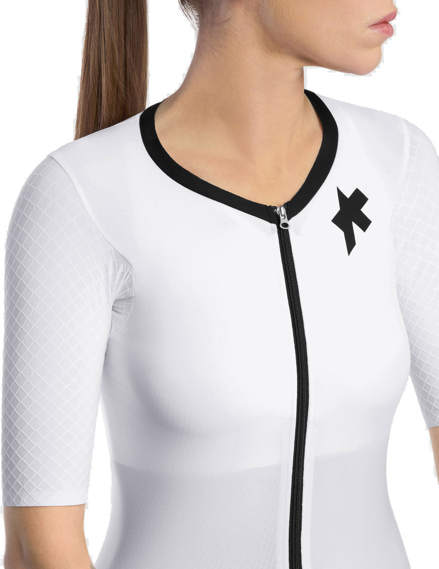Beklædning - Cykelbukser - Assos DYORA RSV TRIATOR Speedsuit S11 Triatlondragt Cykeltrøje og Cykelbukser - White Series