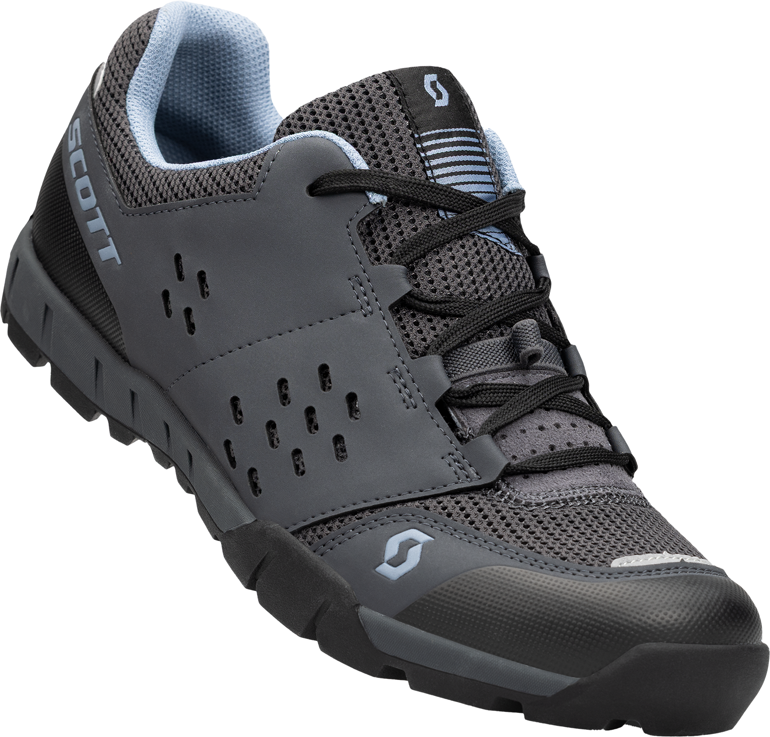 Beklædning - Cykelsko - Scott All Mountain Crus-r Lace SPD Dame Sko - Grey/Light Blue