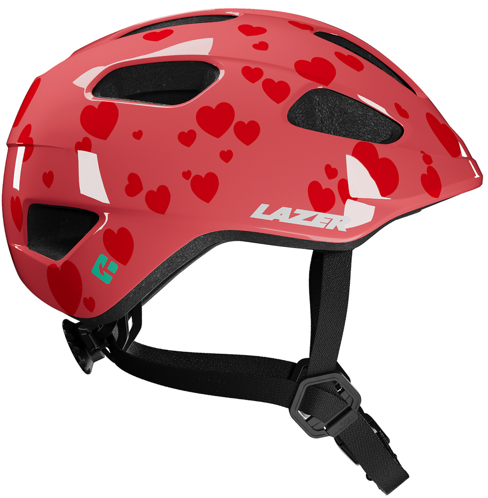 Lazer Nutz 2.0 Kineticore "Green Buckle" Turnfit cykelhjelm - Little Hearts
