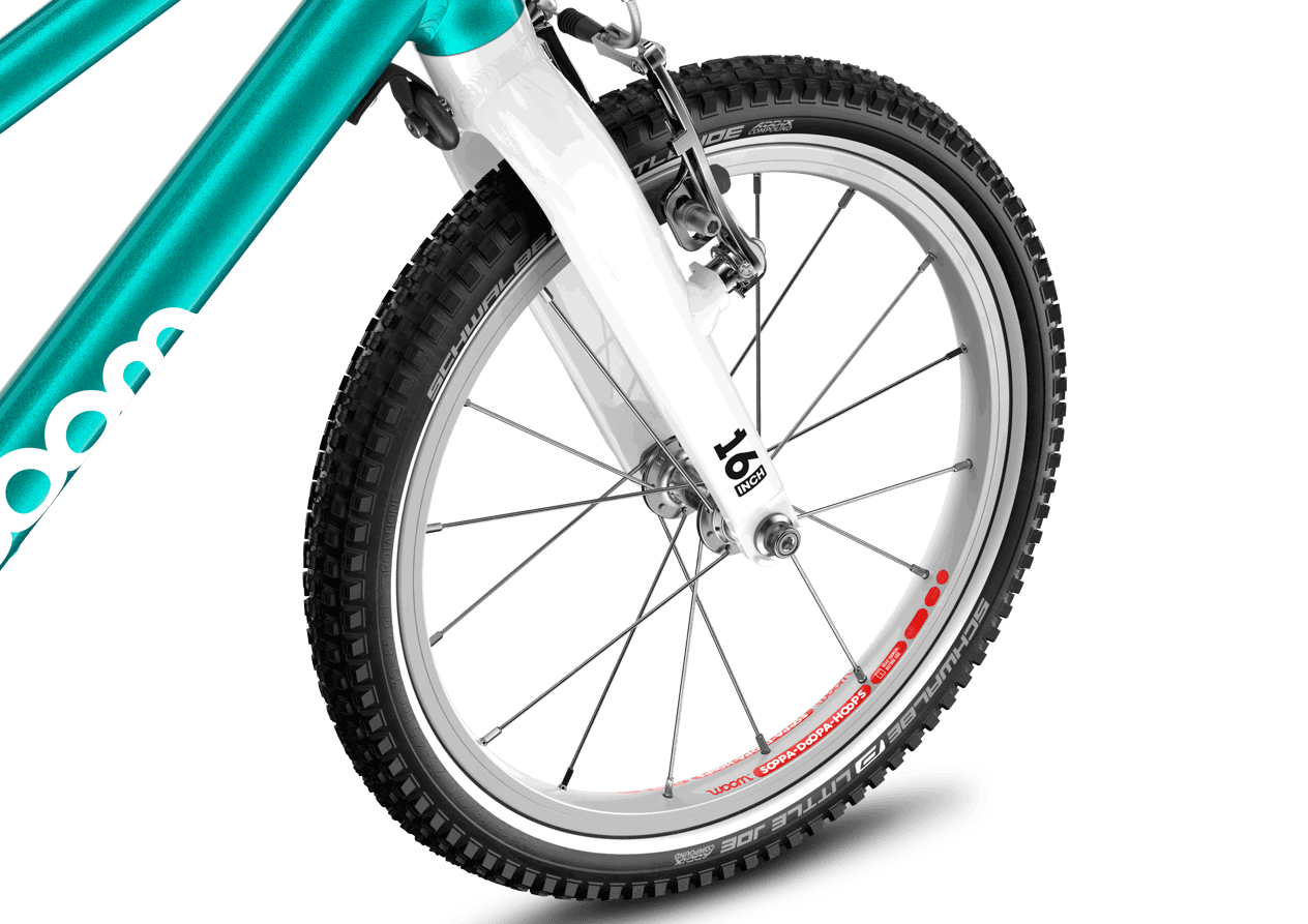 Cykler - Børnecykler - Woom GO 3 Automagic (Automatgear) - Metallic Turquoise