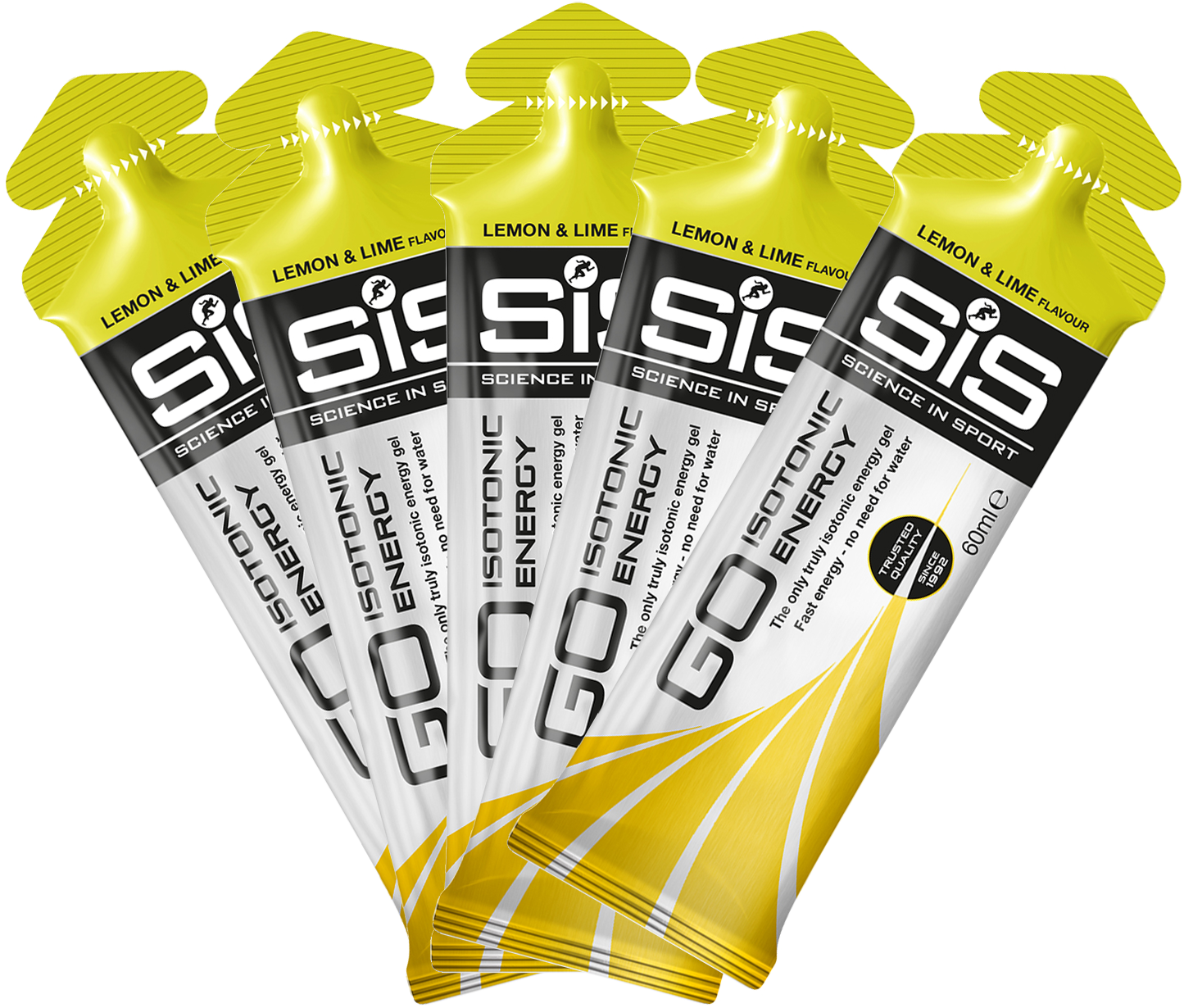  - SIS Isotonic Energy Gel Citrus/Lime 60ml (5 stk. pak)