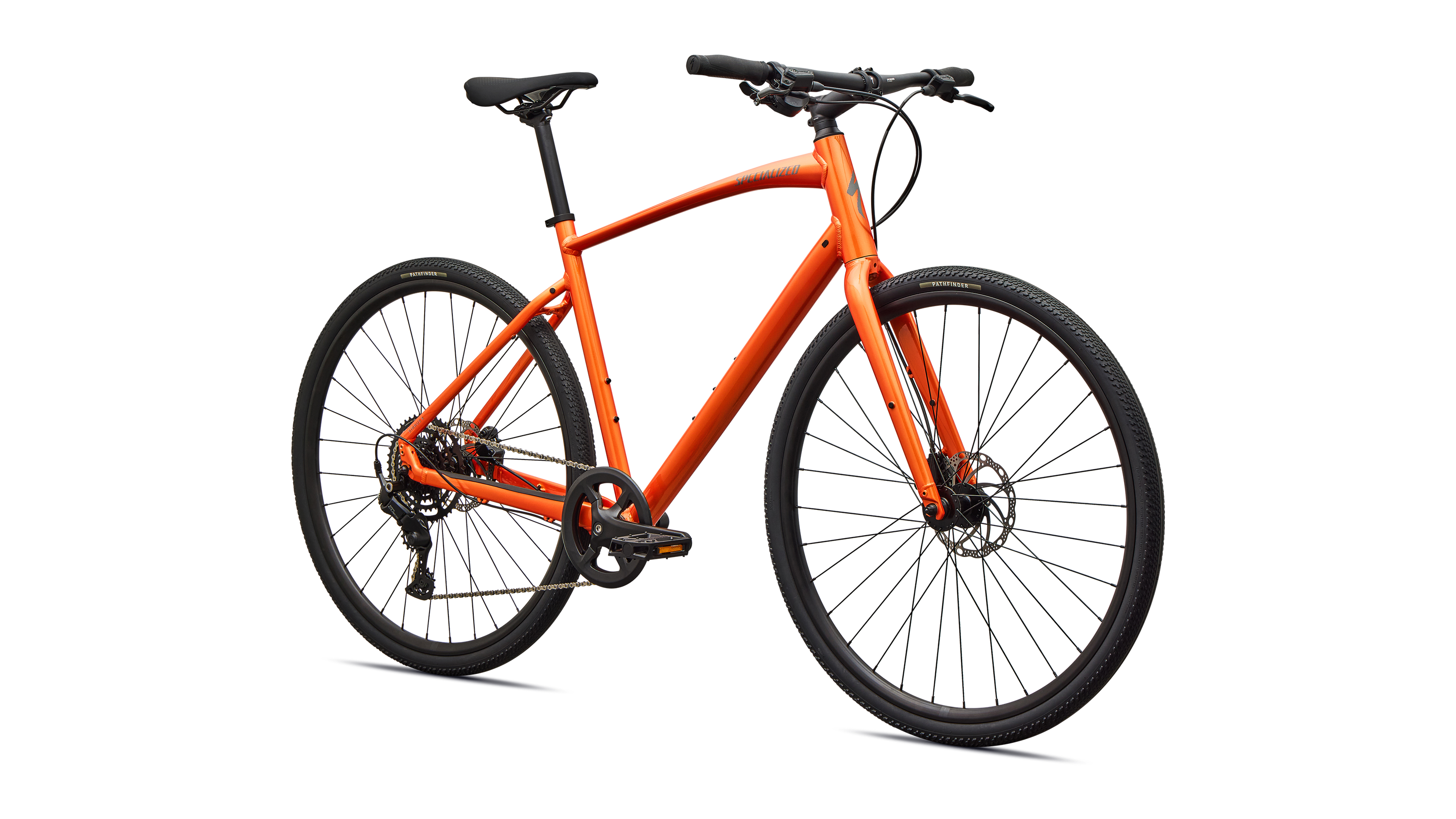 Cykler - Herrecykler - Specialized Sirrus X 2.0 2027 - Gloss Tangerine / Shadow Silver