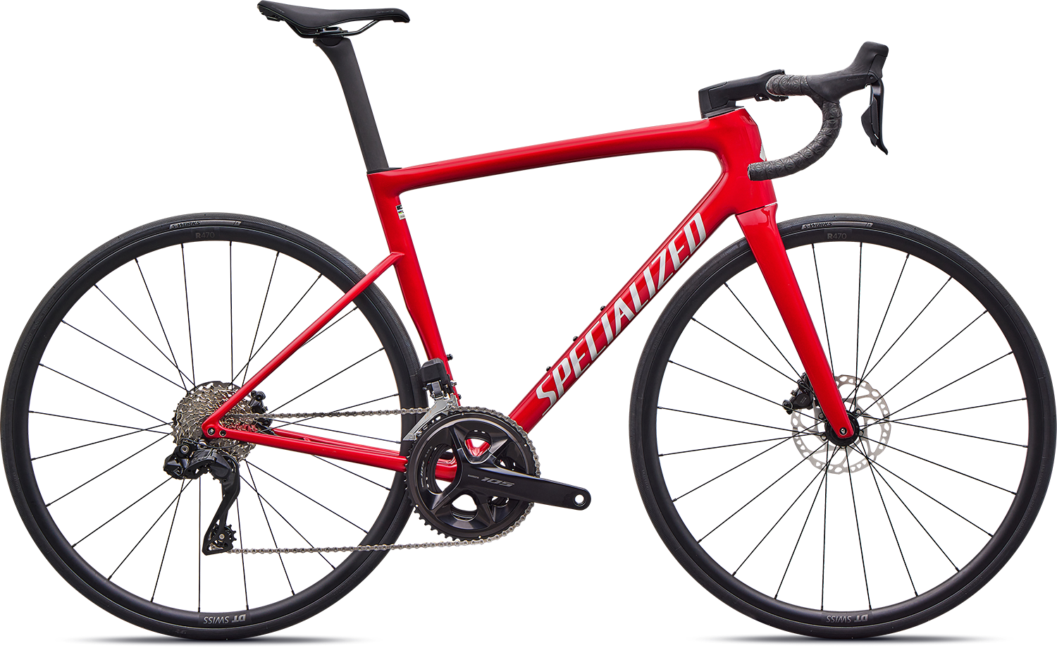 Specialized Tarmac SL8 Comp 2026 - Gloss Red Tint Over Silver Dust