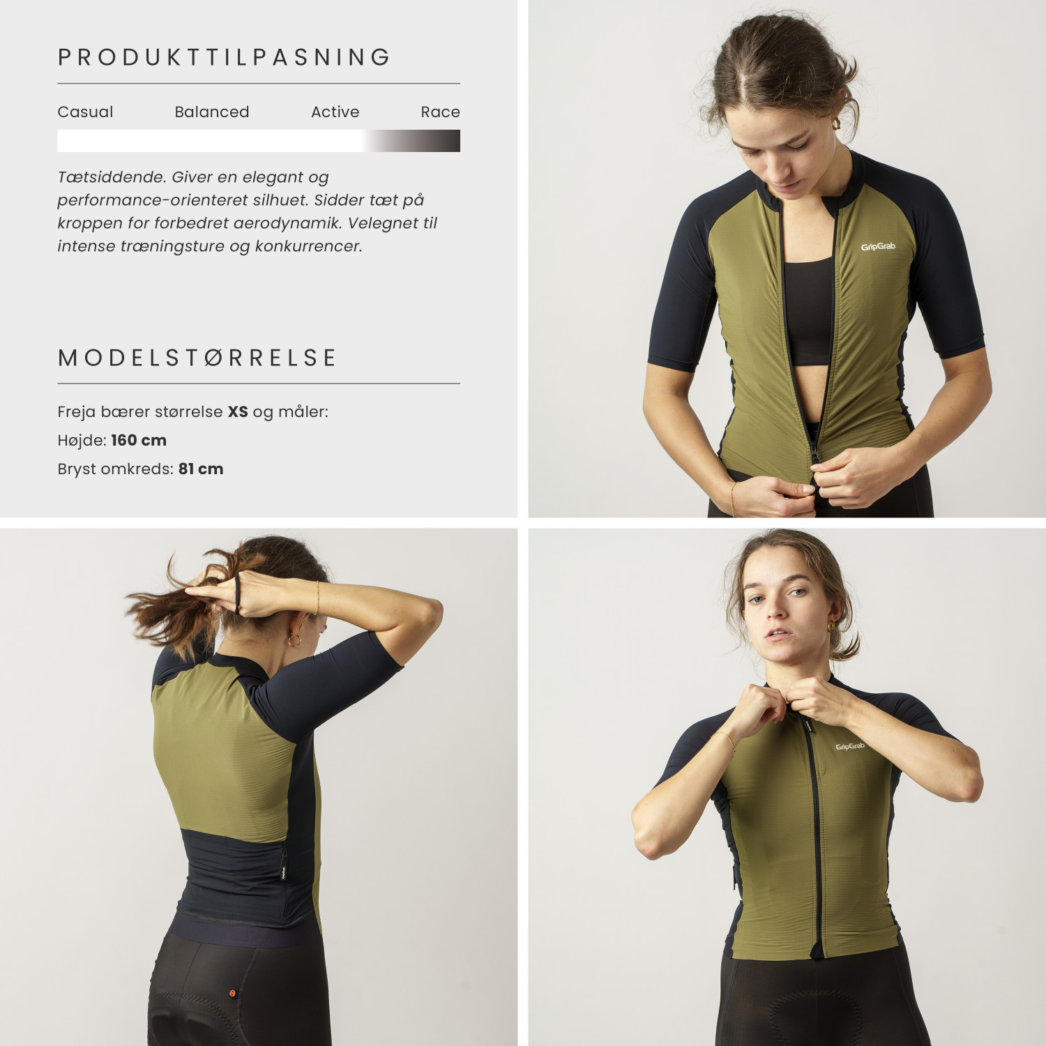 Beklædning - Cykeltrøjer - GripGrab Women's Grinta SS Jersey - Olive Green
