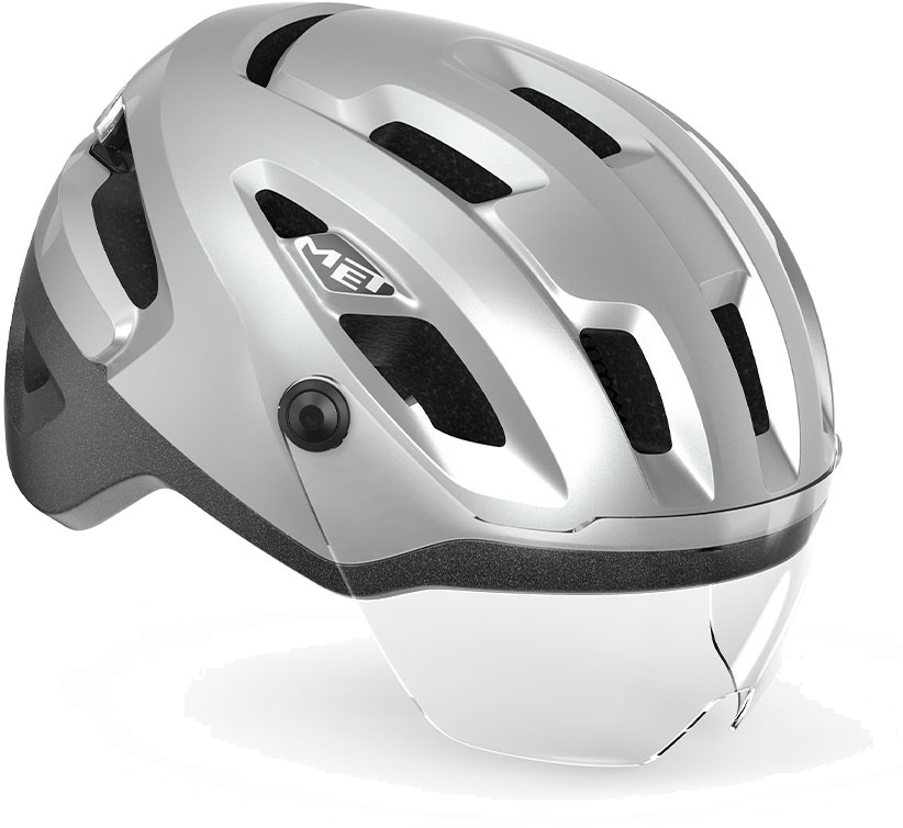 Billede af MET Helmet Intercity m. LED lys MIPS - Refleks/Grå