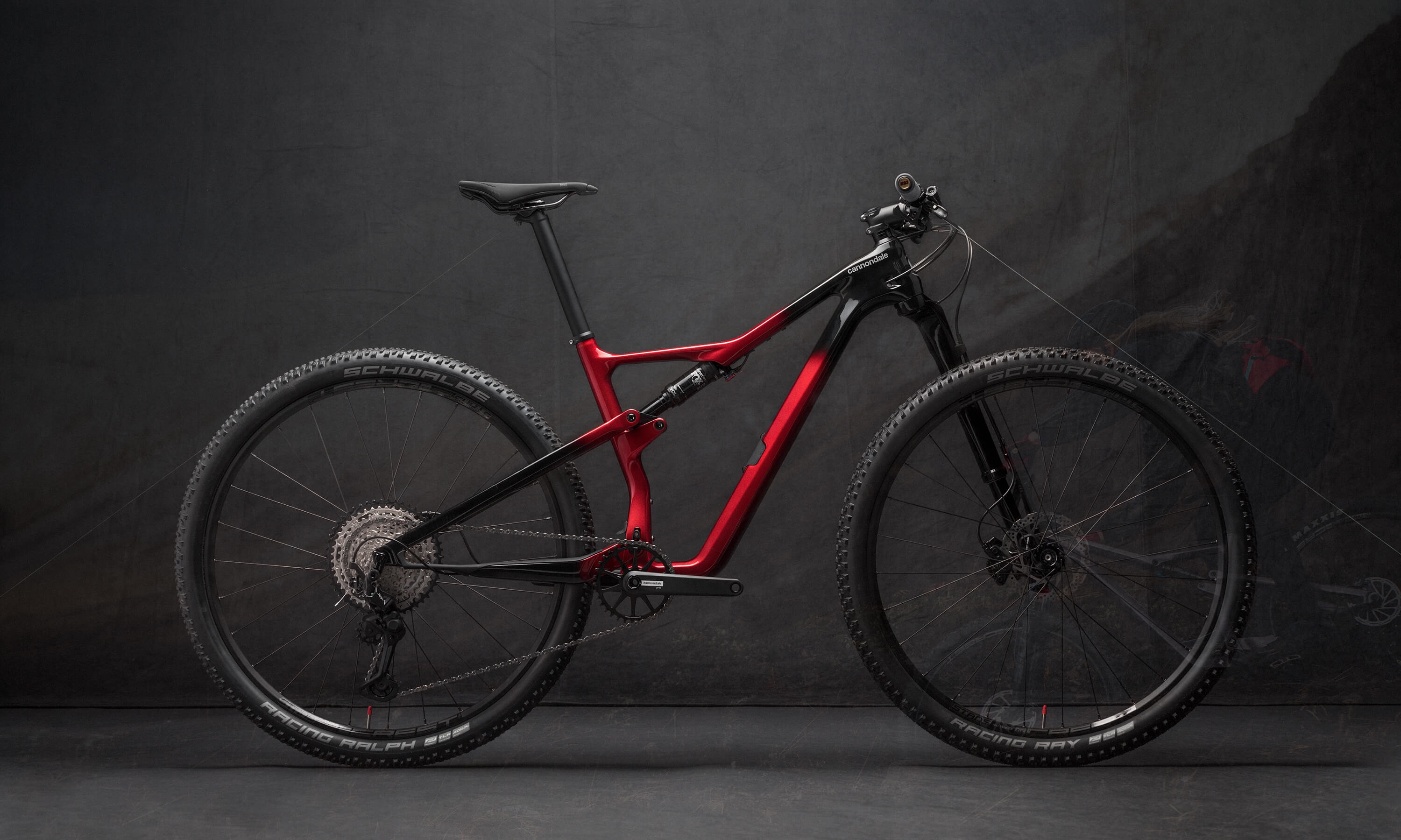 Cykler - Mountainbikes - Cannondale Scalpel Carbon 3 2023 - sort/rød