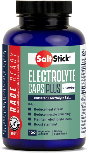 SaltStick Kapsler Elektrolyter PLUS (w. Caffeine) 100 stk.