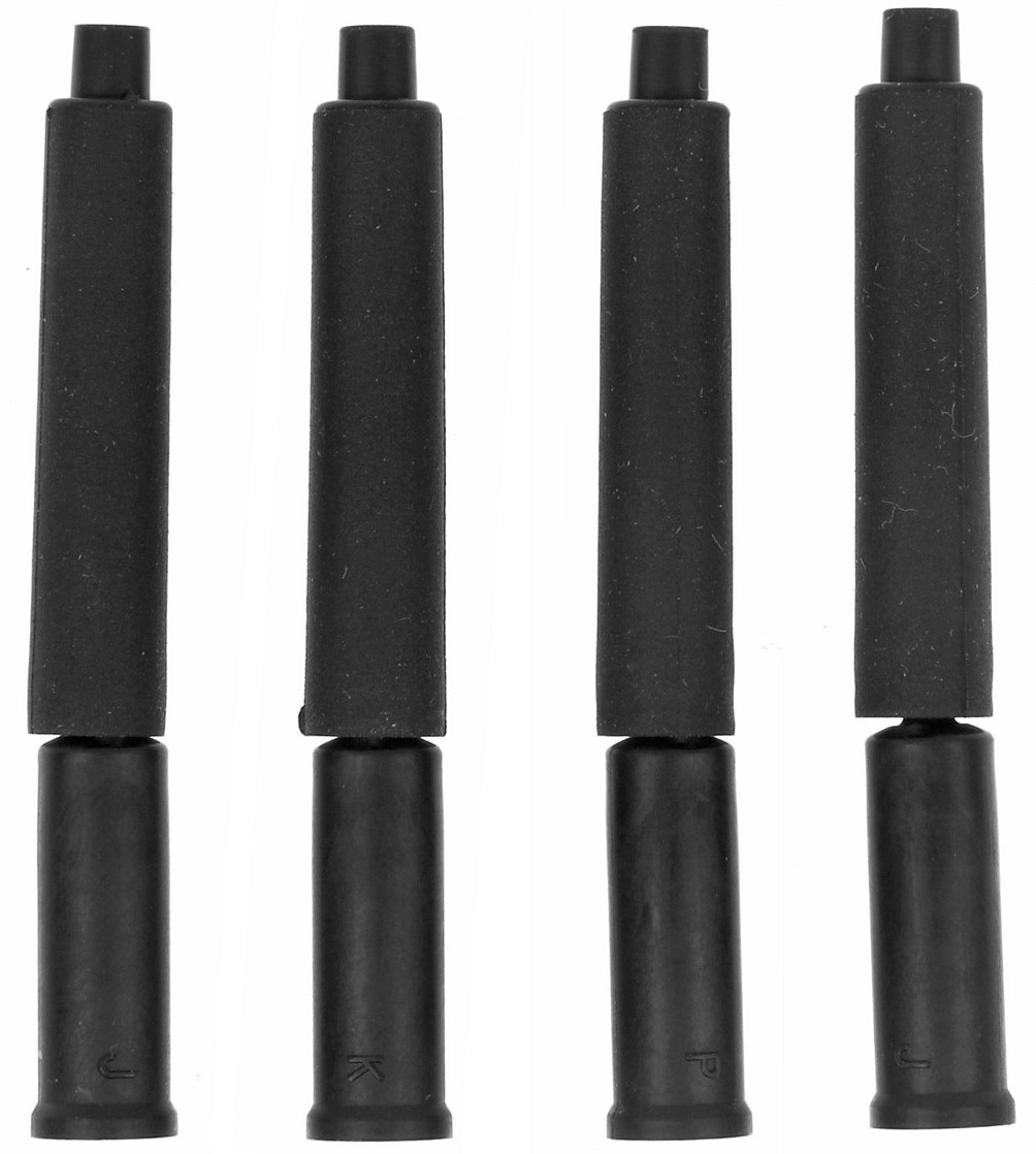Shimano Lukket stophætte med endestop + gummiskjold (4 stk.)
