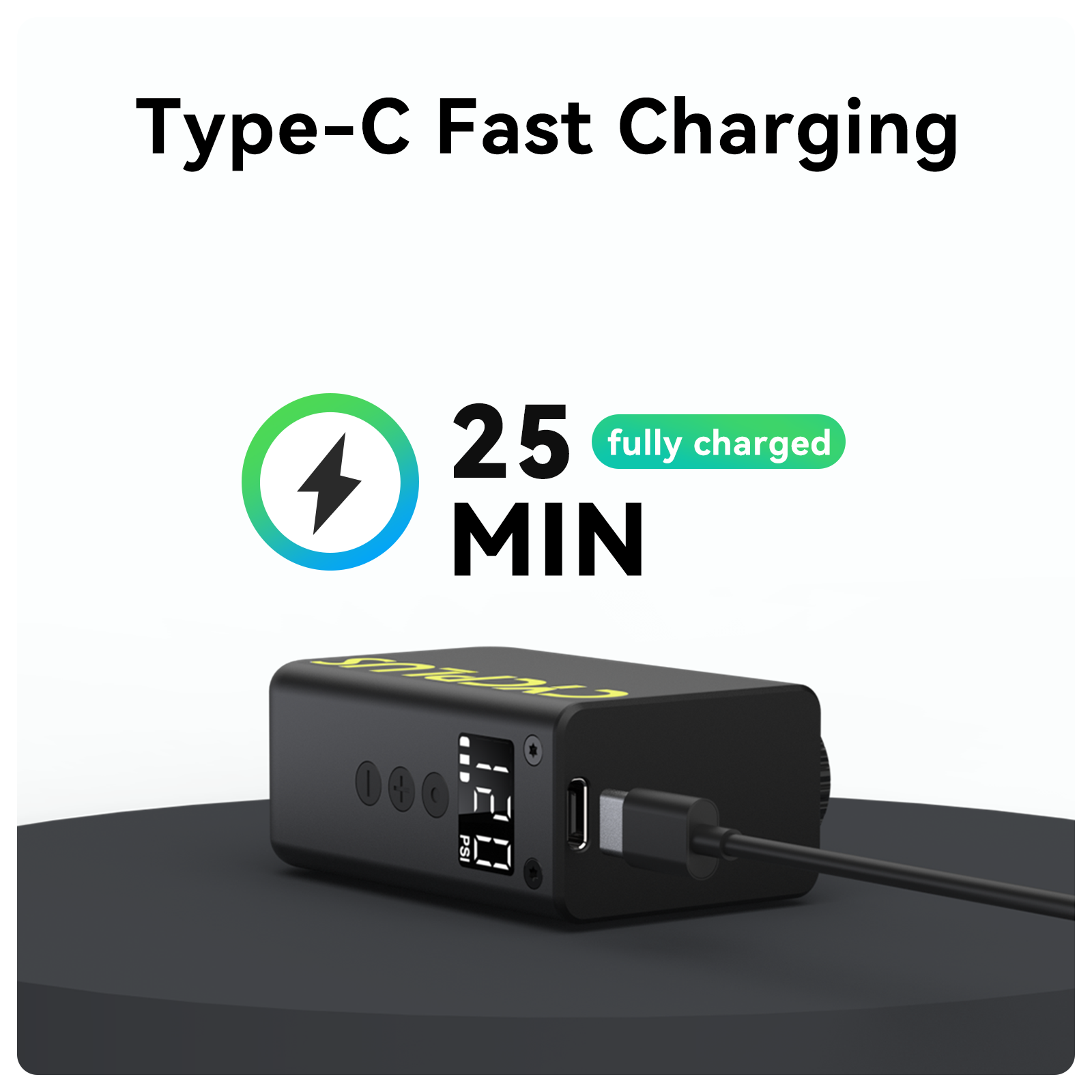 Tilbehør - Cykelpumper - Cycplus AS2 ULTRA Elektrisk cykelpumpe 87g