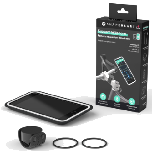 Se Shapeheart Mobilholder 7cmx14cm Smartphone Holder (Medium) hos Cykelexperten.dk