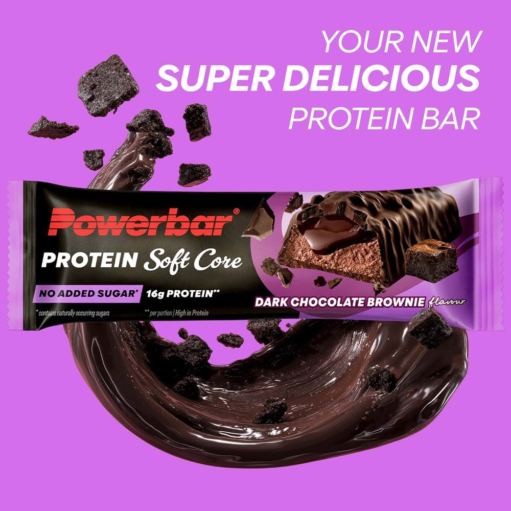 Beklædning - Børnecykeltøj - PowerBar Protein Soft Core 48g - Dark Choco Brownie