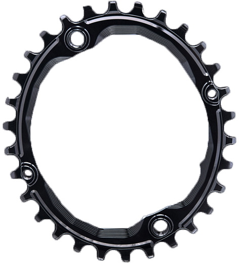 AbsoluteBlack Chainring Singlespeed 32T Ø104 mm - (1x10/11/12) Oval - Sort