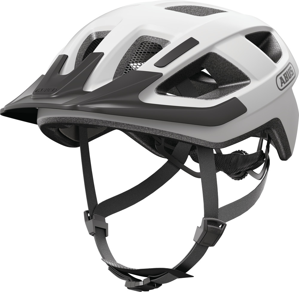 Beklædning - Cykelhjelme - Abus Aduro 3.0 m. LED - Polar White
