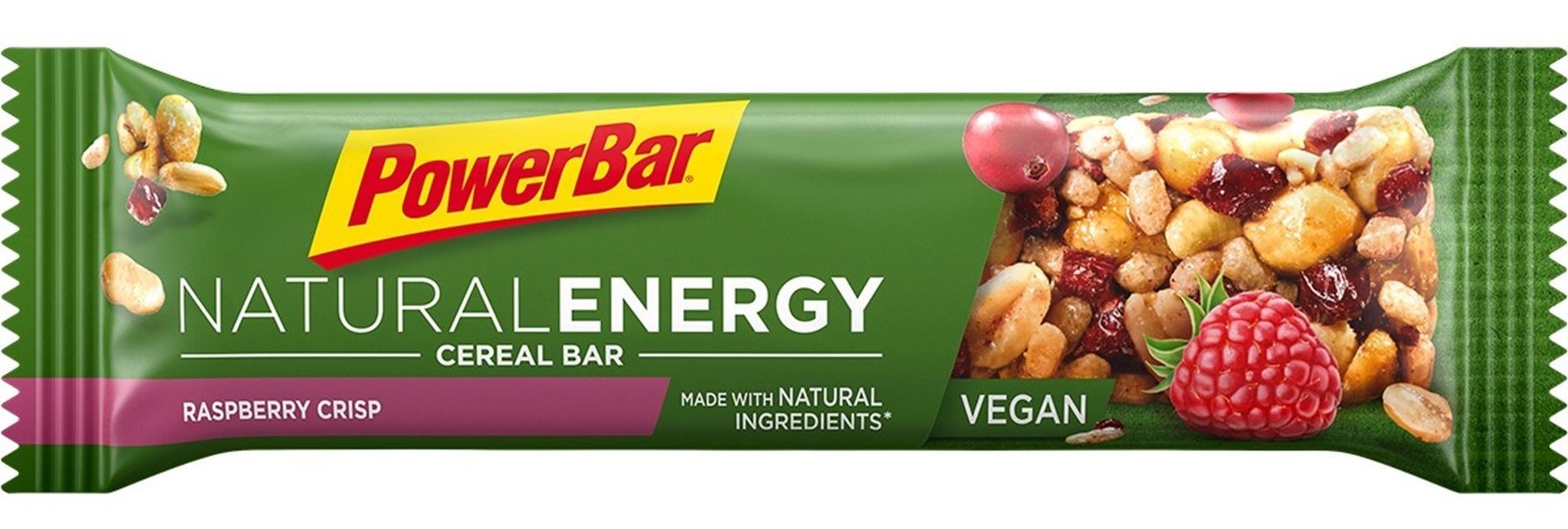 Tilbehør - Energiprodukter - PowerBar Natural Energy Rasberry Crisp