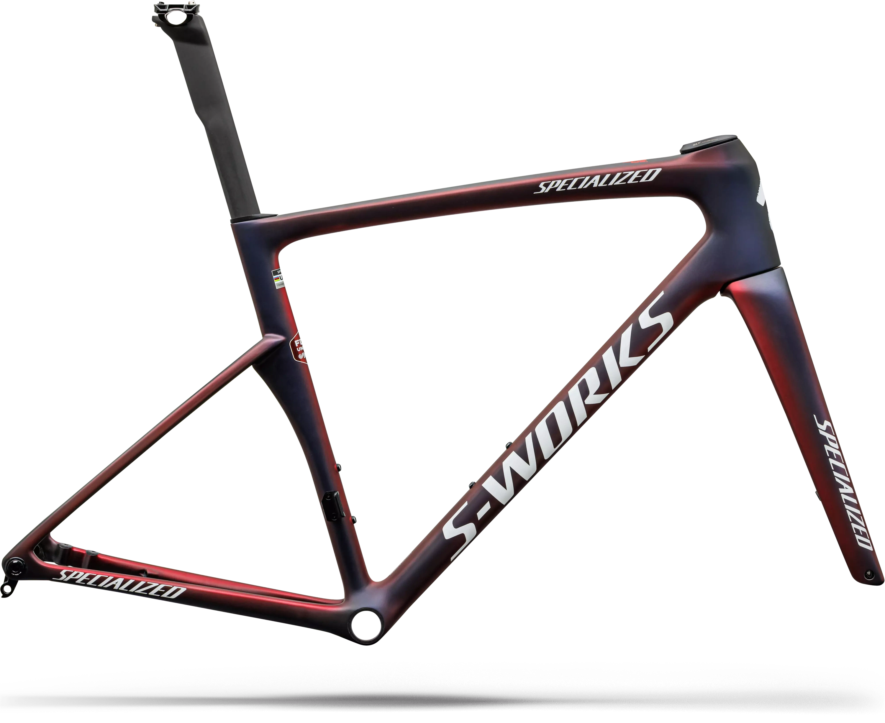 Specialized S-Works Tarmac SL9 Team Replica Frameset FDJ United - SUEZ 2027 - Gloss Red Tint Specialized S-Works Tarmac SL9 Team Replica Frameset FDJ United - SUEZ 2027 - Gloss Red Tint