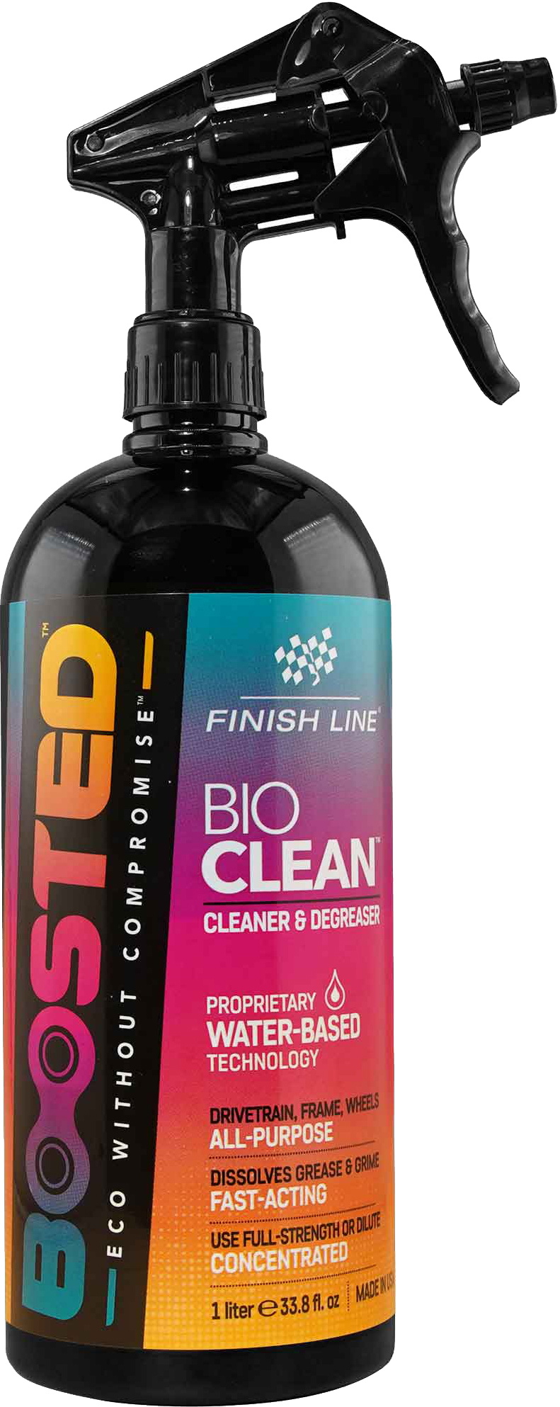 Finish Line BOOSTED™ Bio Clean degreaser 1 L flaske
