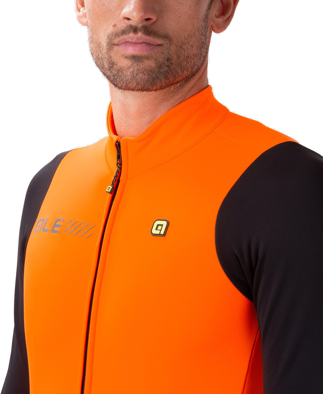 Beklædning - Cykeltrøjer - Alé Solid Fondo 2.0 Herre Langærmet Jersey - Orange