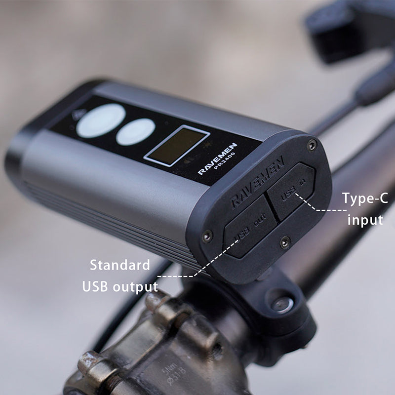 Tilbehør - Cykellygter - Ravmen PR2400 Forlygte - 2400 Lumen
