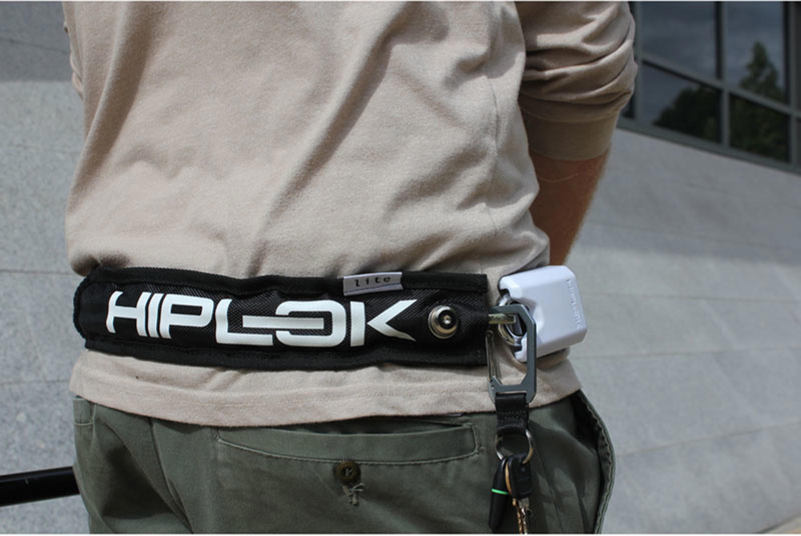 Tilbehør - Cykellås - HIPLOK Lite Wearable Chain Lock - Black/White