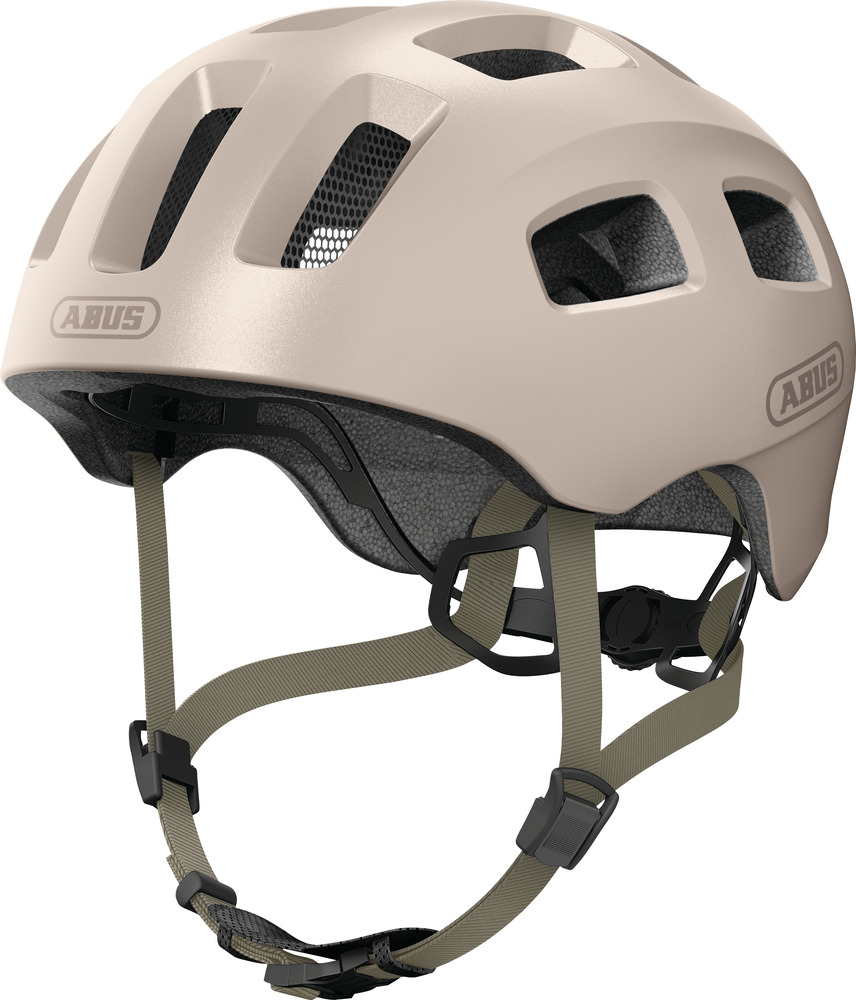 Beklædning - Cykelhjelme - Abus Youn-I 2.0 m. LED lys - Champagne Gold