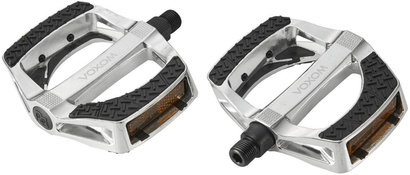 Tilbehør - Pedaler & Klamper - Voxom PE25 MTB Fladpedaler - Silver/Black