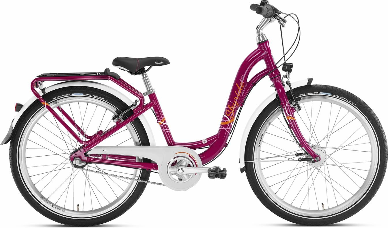 Cykler - Børnecykler - PUKY Skyride 24-3 Light 3g 24" Pige, Berry