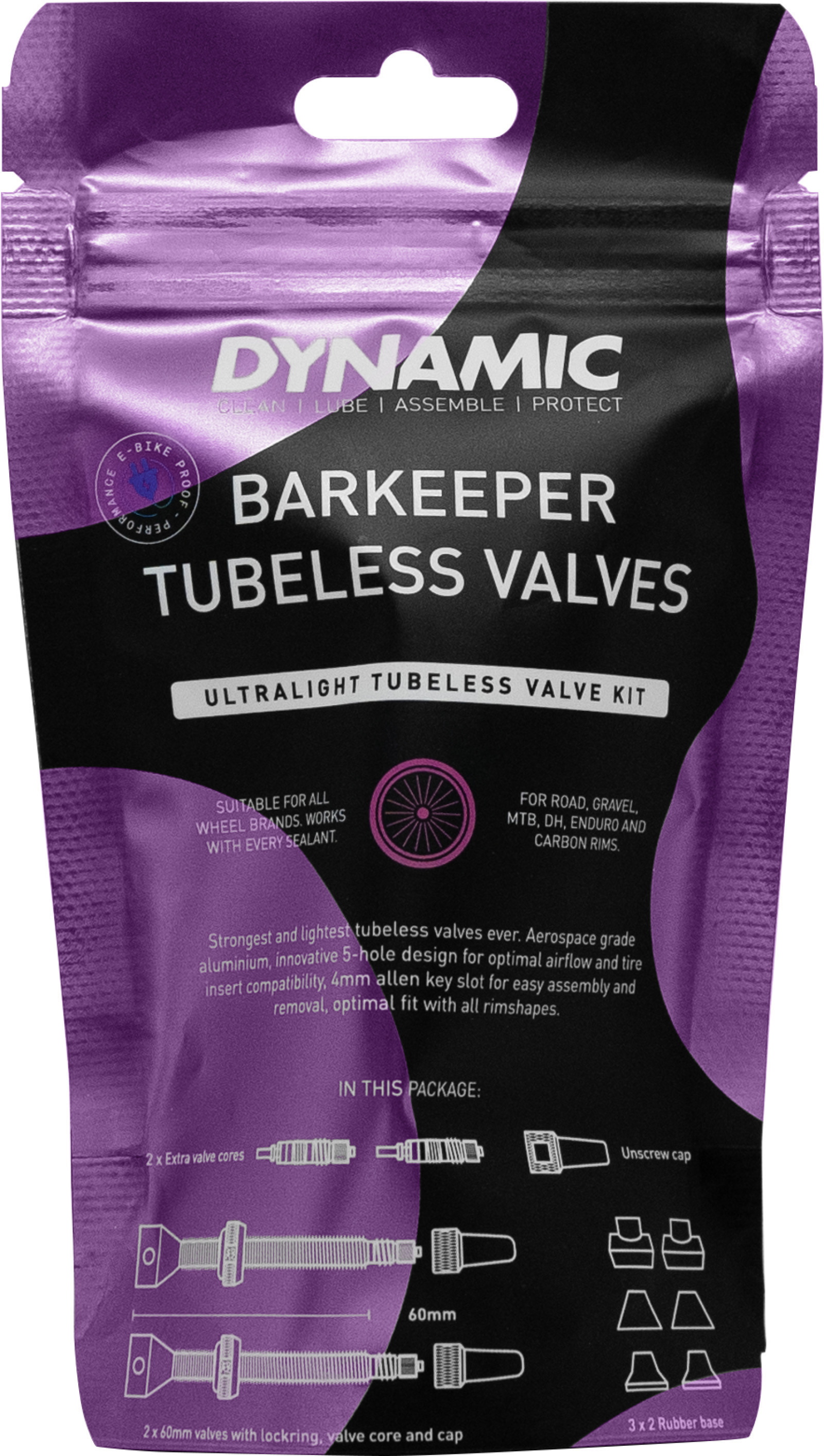 Reservedele - Tubeless - Dynamic Bar Keeper Tubeless Valves 80mm / Tubelessventiler