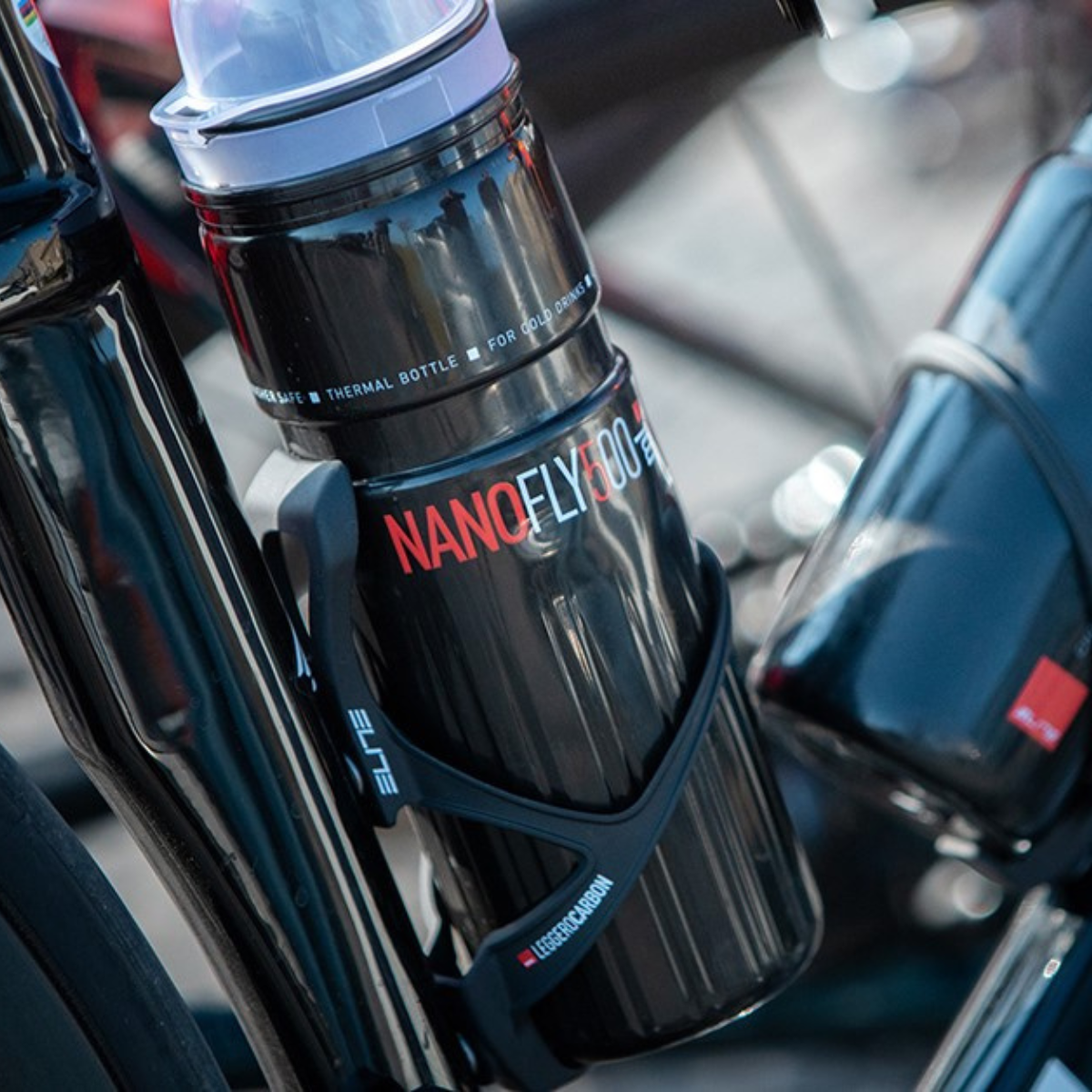 Tilbehør - Flaskeholdere - Elite Cage Leggero - Carbon