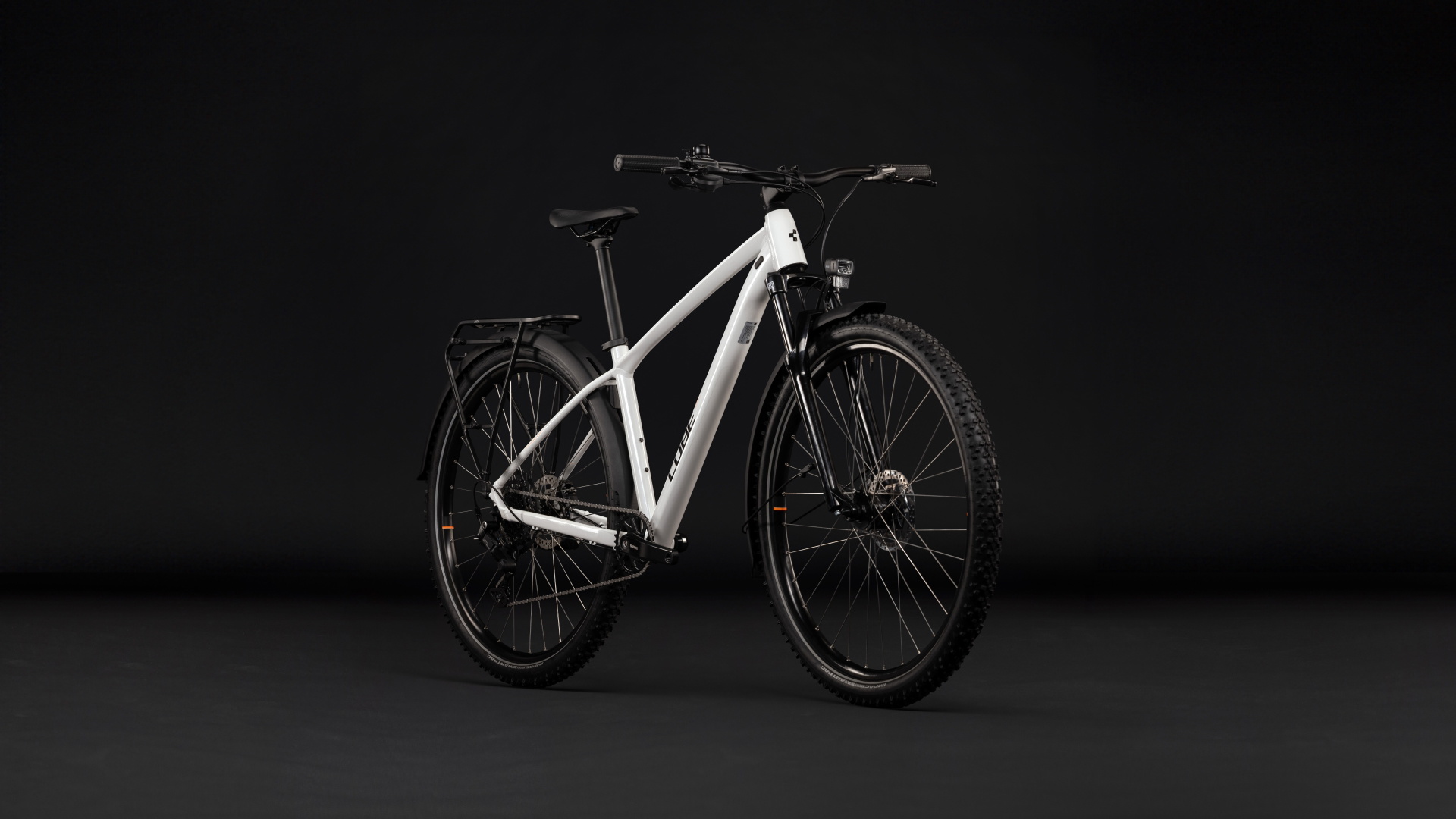 Cykler - Mountainbikes - Cube Aim ONE FE (Fully Equipped) 29" 2027 - Metallicwhite´n´Black