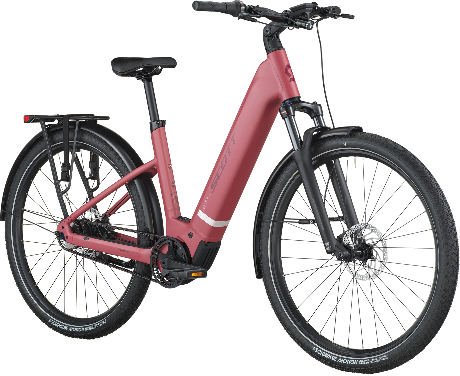 Cykler - Elcykler - Scott Sub Tour eRIDE 10 Wave 2026 - Magenta Red