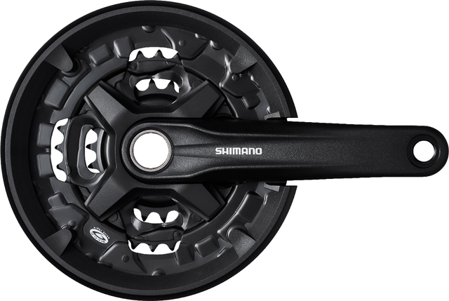 Shimano Alivio FC-MT210-3 Kranksæt 44/32/22T 170mm 3x9 speed med Kædeskærm Sort