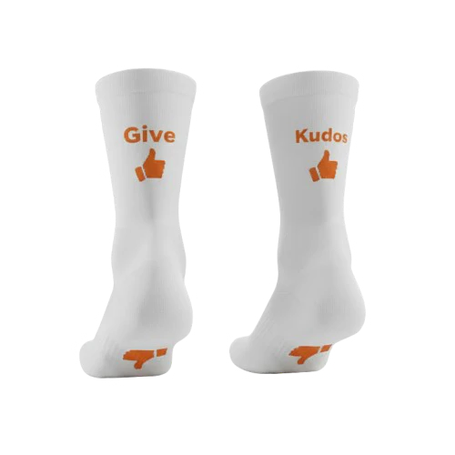 Sokicon Give Kudos Cykelsokker - Hvid