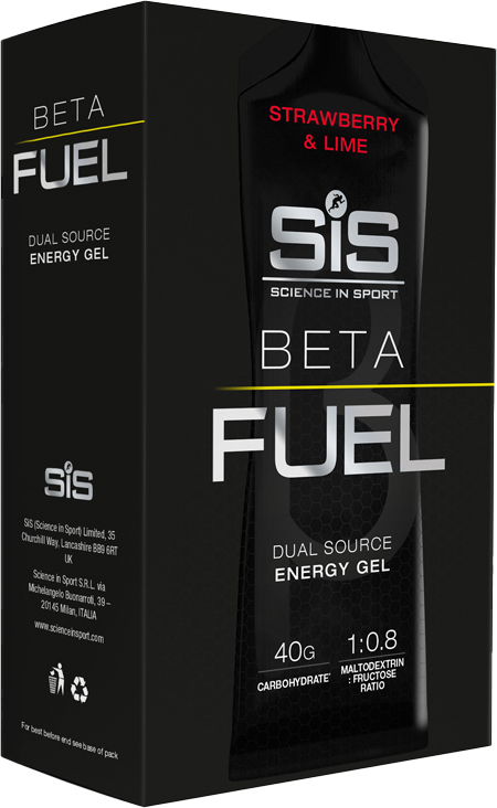 Tilbehør - Energiprodukter - Energigel - SIS Beta Fuel Endurance Gel Strawberry Lime 6x60ml