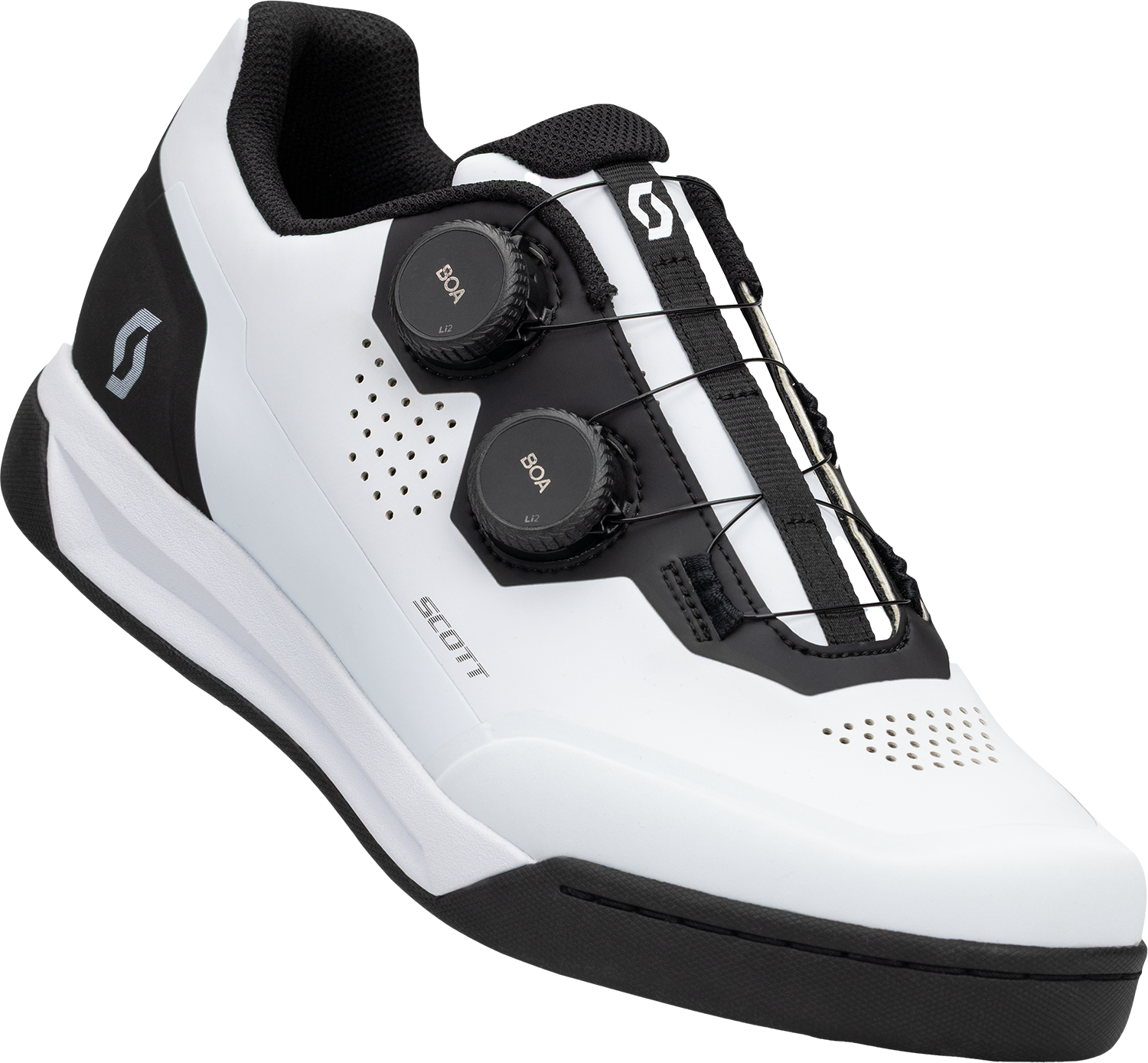 Beklædning - Cykelsko - Scott Volt Pro Clip SPD MTB Sko - White/Black