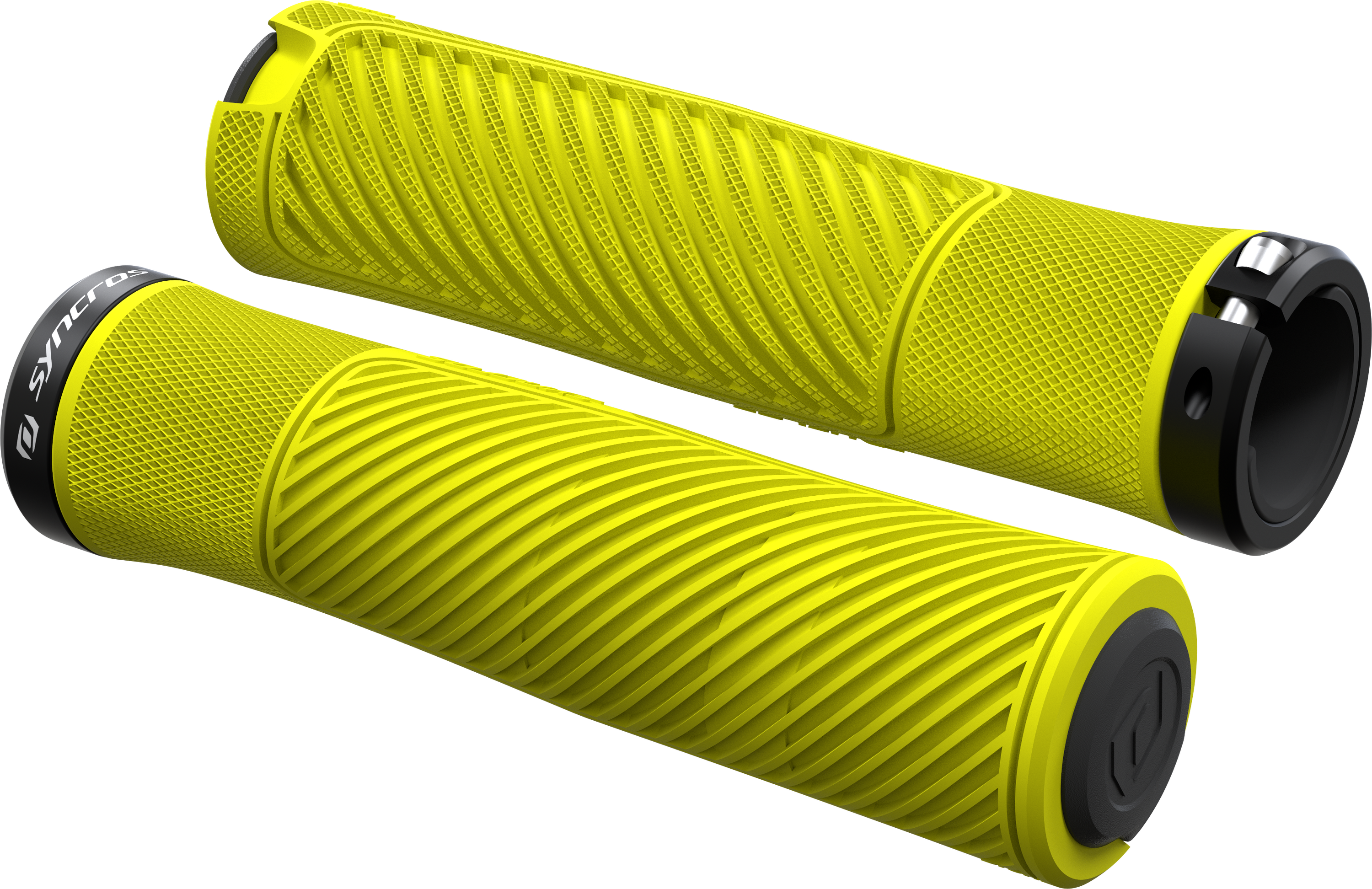 Tilbehør - Cykelhåndtag - Syncros Grips XC Lock-On Håndtag - Radium Yellow