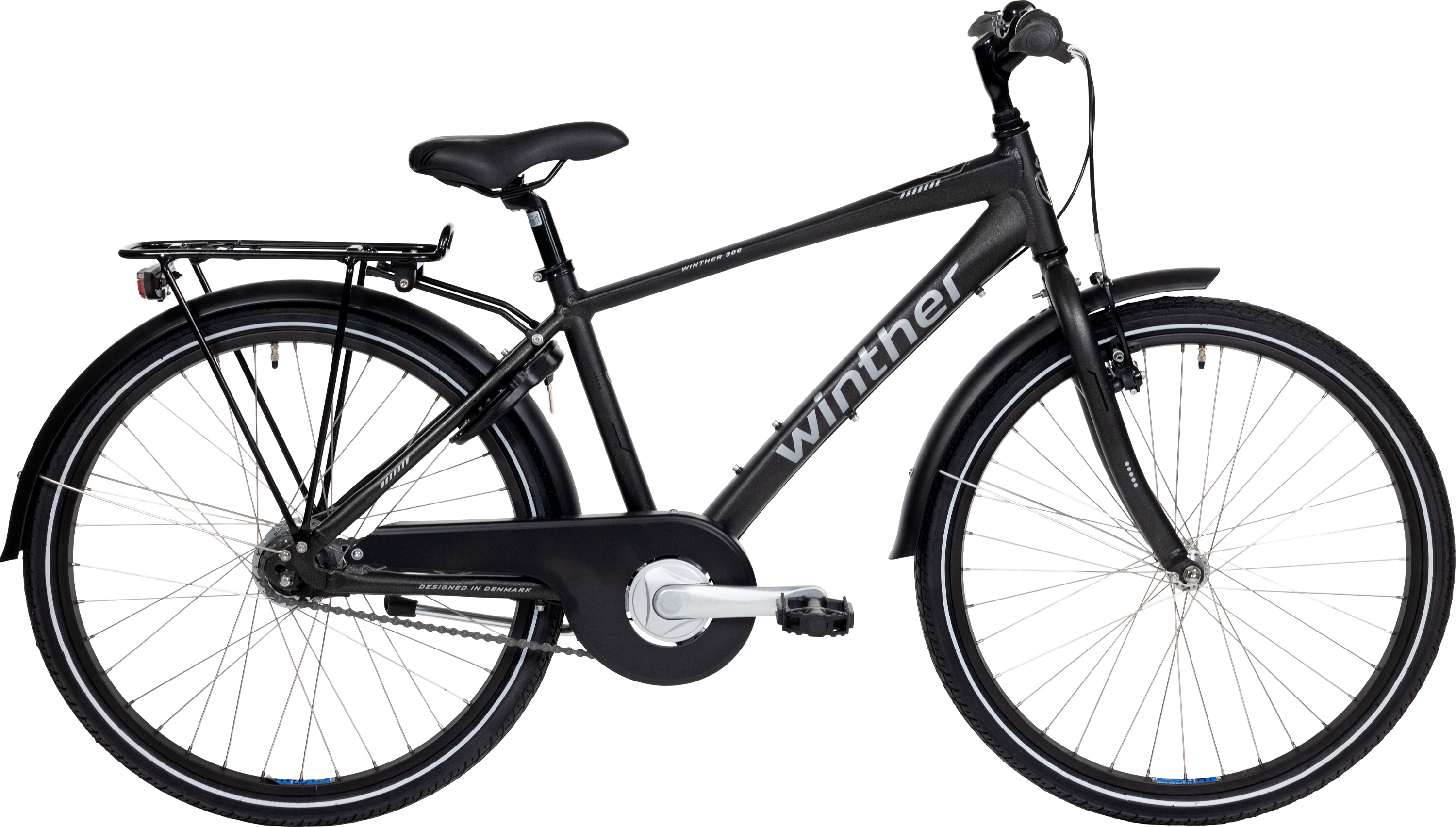 Cykler - Børnecykler - Winther 300 Alu Dreng 26" 7g 2023 - Sort