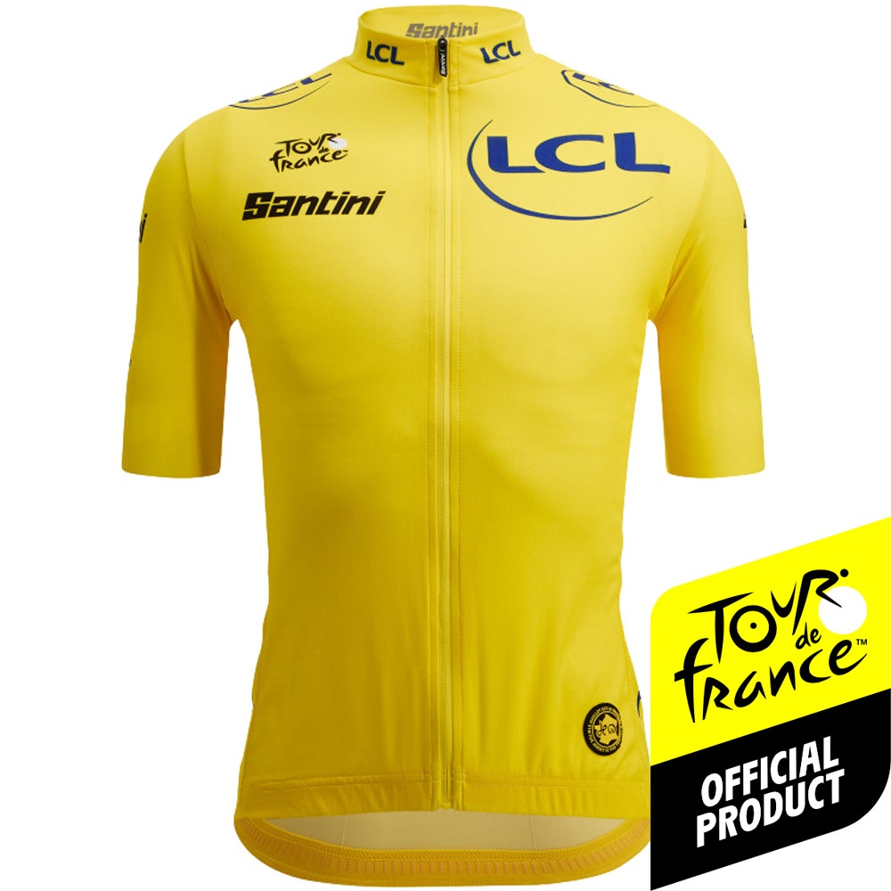 Beklædning - Cykeltrøjer - Santini Replica Tour de France Leader Jersey - Den Gule Trøje (Officiel)