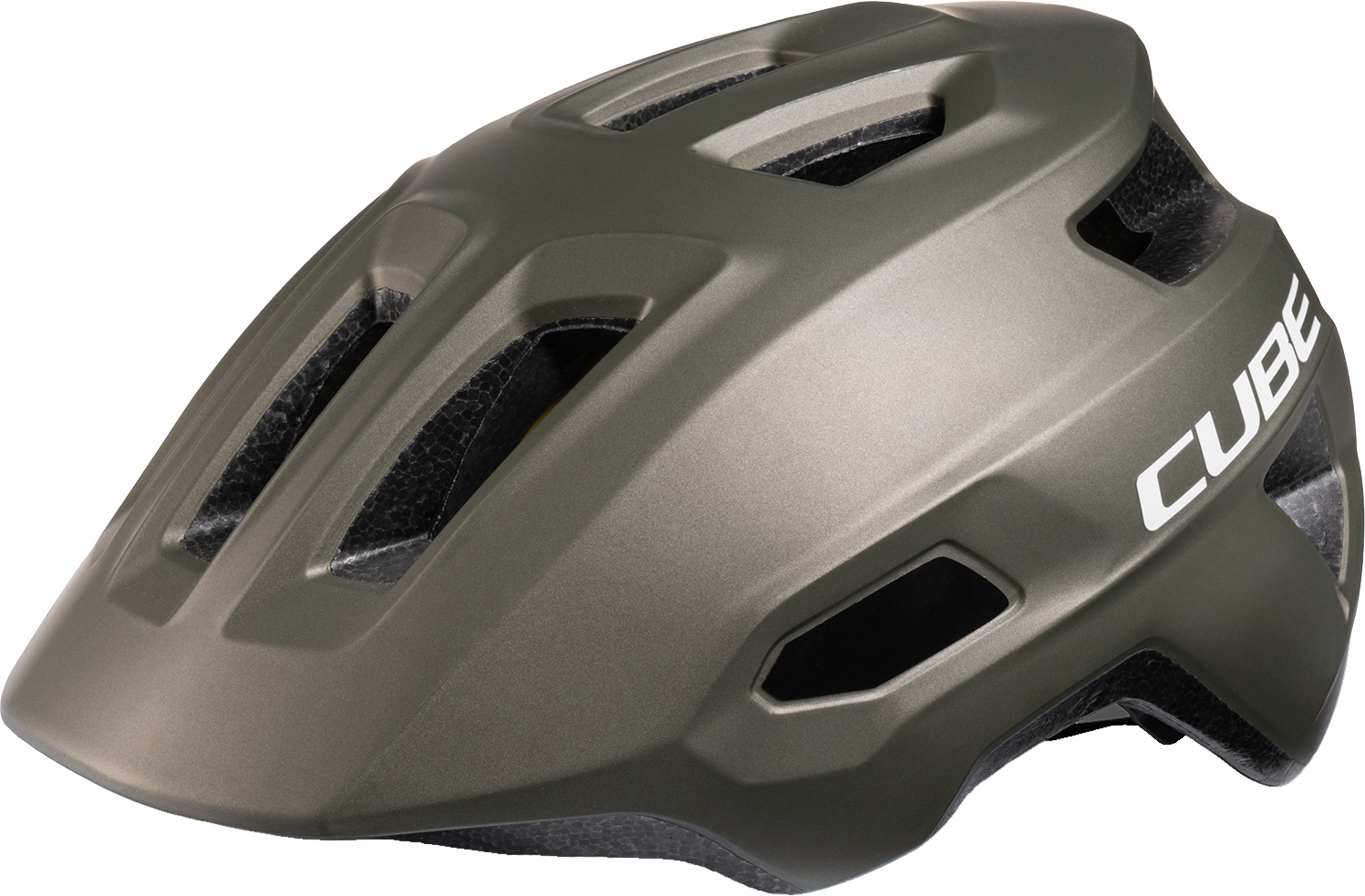 Cube Linok TM MIPS cykelhjelm m. LED lys - Reed Green Cube Linok TM MIPS cykelhjelm m. LED lys - Reed Green