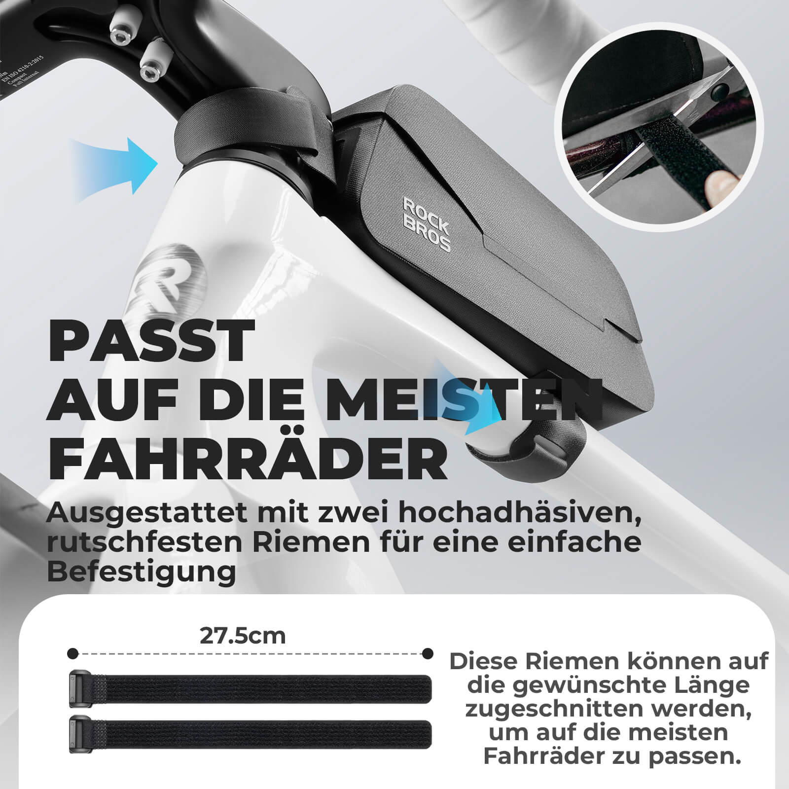 Tilbehør - Cykeltasker - RockBros Magnetisk Overrørstaske - Black