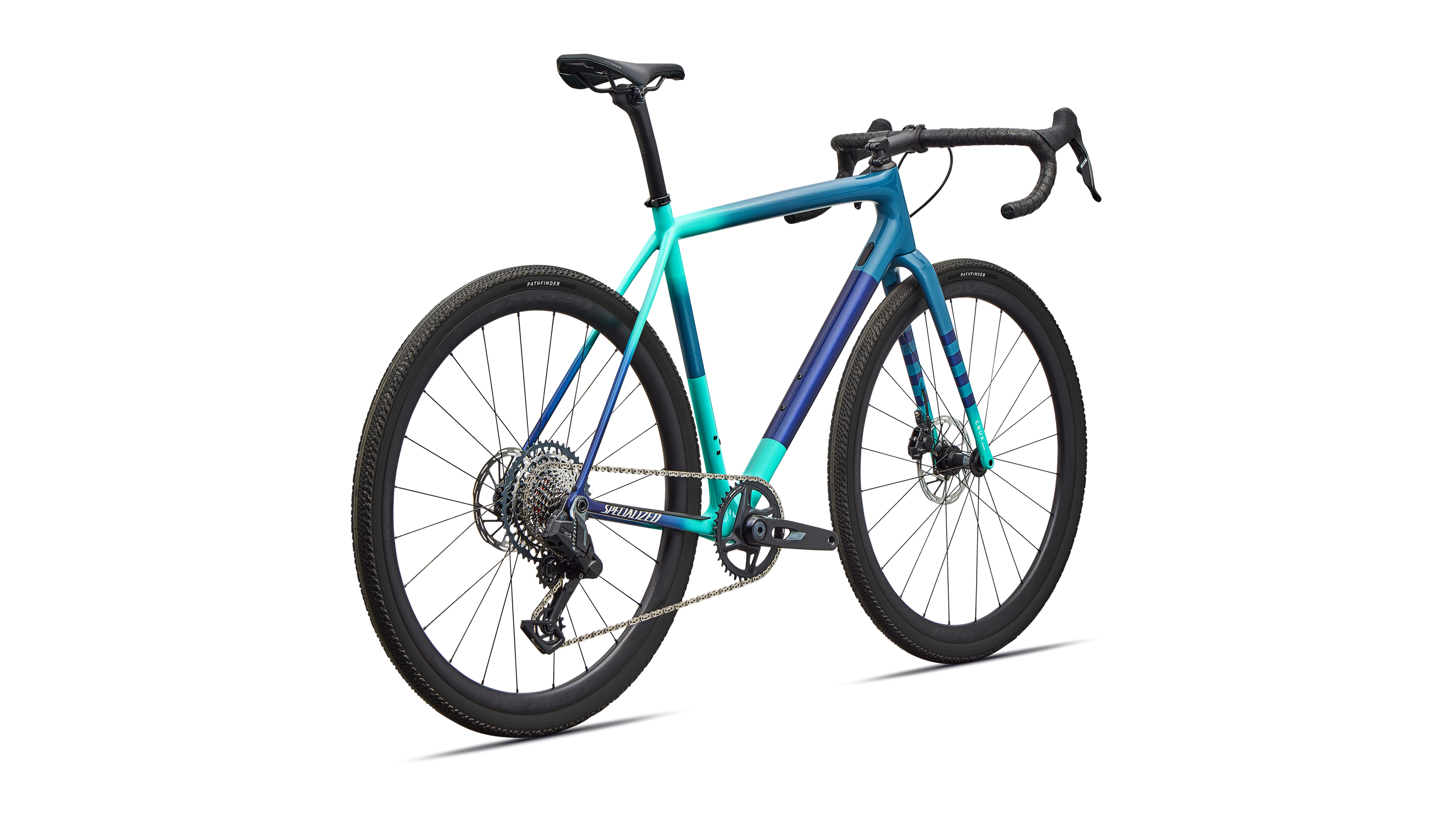 Cykler - Gravel cykler - Specialized Crux Expert - SRAM Rival XPLR AXS  2026 - Grey Blue/Lagoon Blue