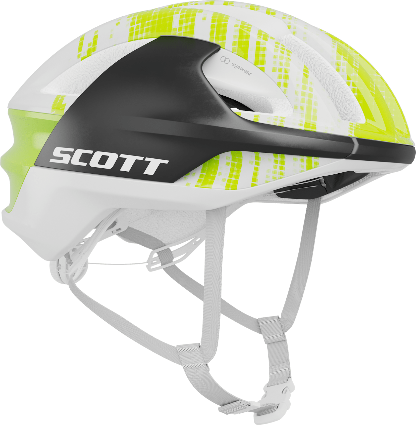 Scott Centric RC MIPS cykelhjelm - White/Sulphur Yellow