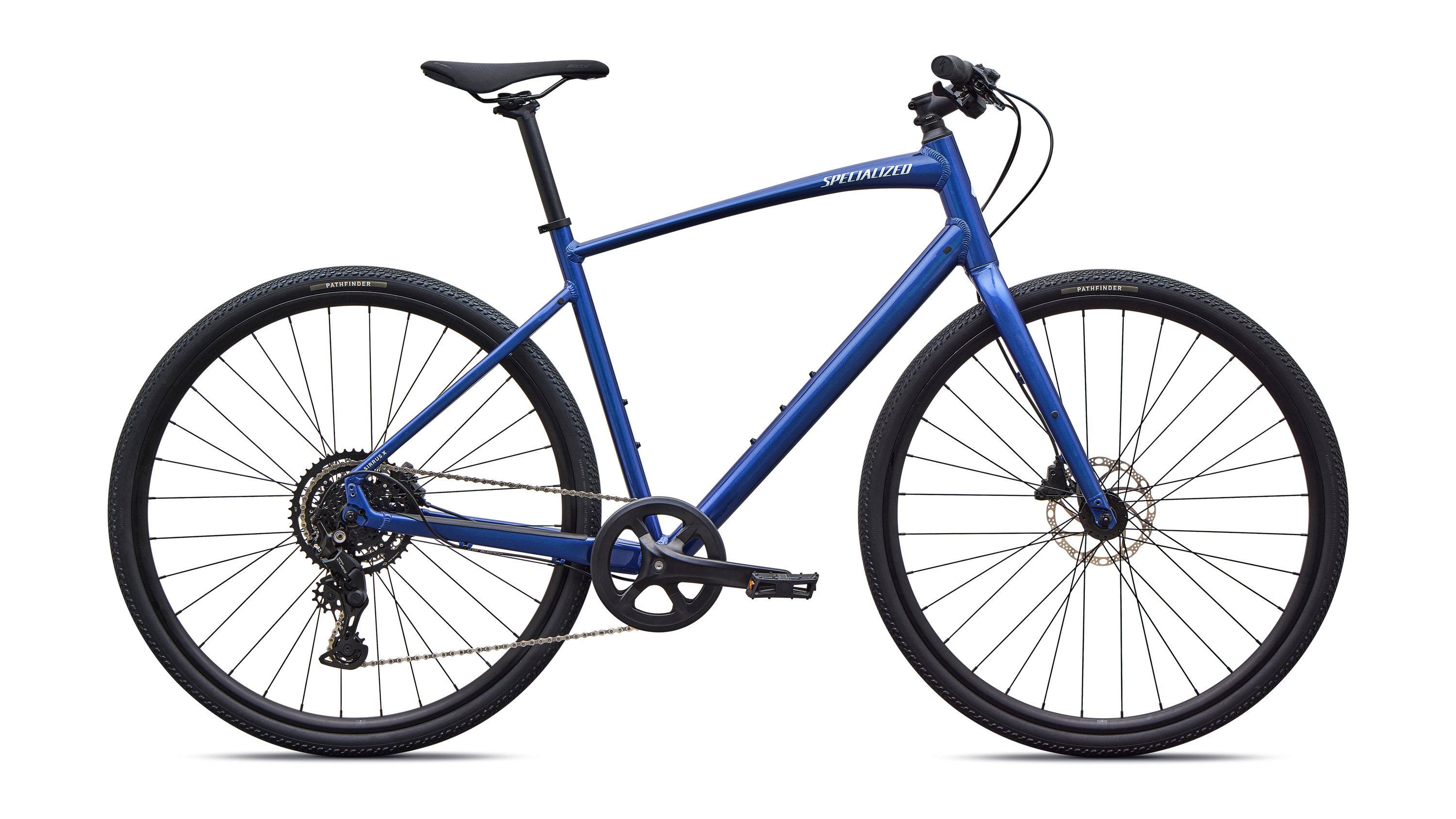 Cykler - Herrecykler - Specialized Sirrus X 2.0 2027 - Gloss Pacific Blue / Metallic White
