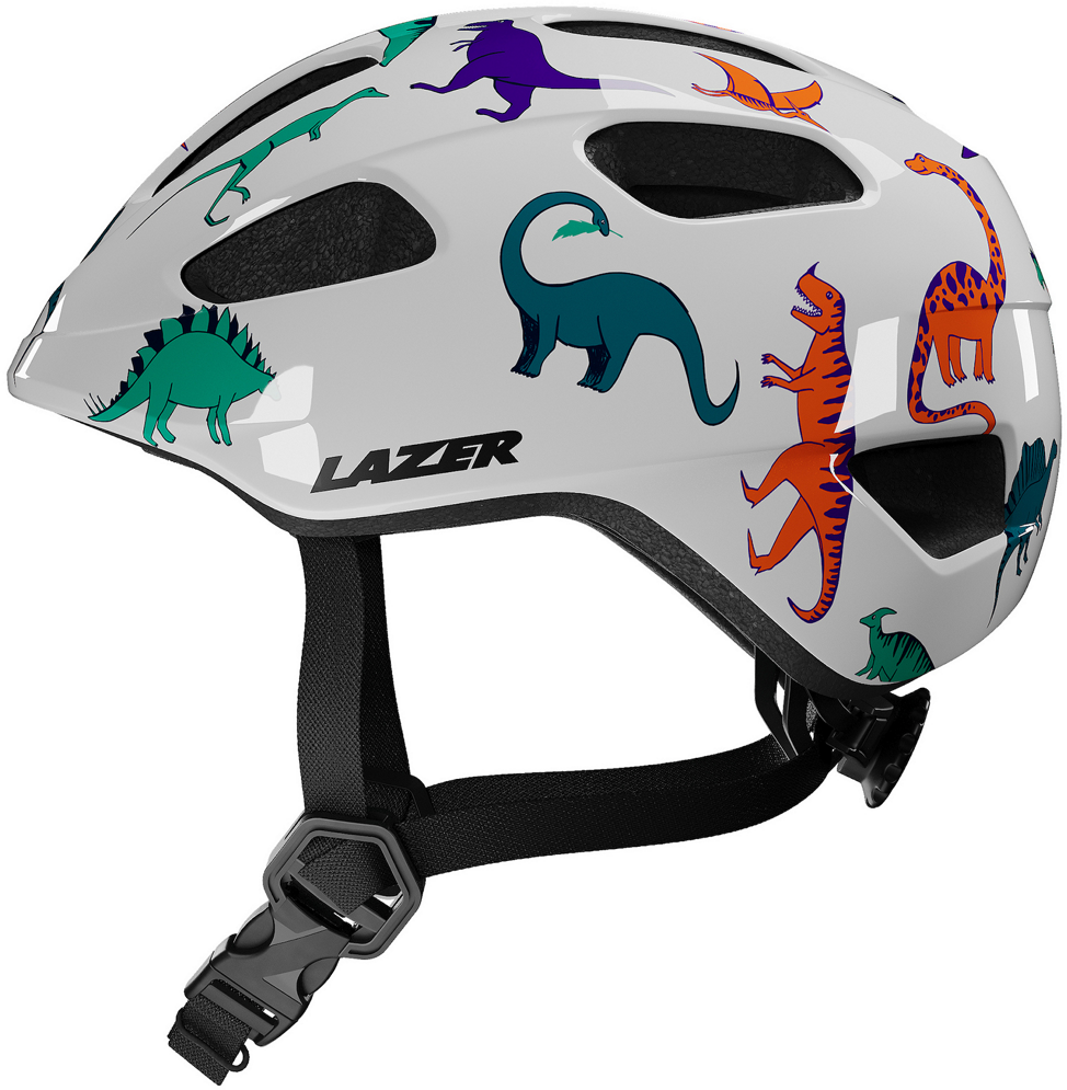 Beklædning - Cykelhjelme - Lazer Pnut 2.0 Kineticore "Green Buckle" Turnfit cykelhjelm - Dinosaurs